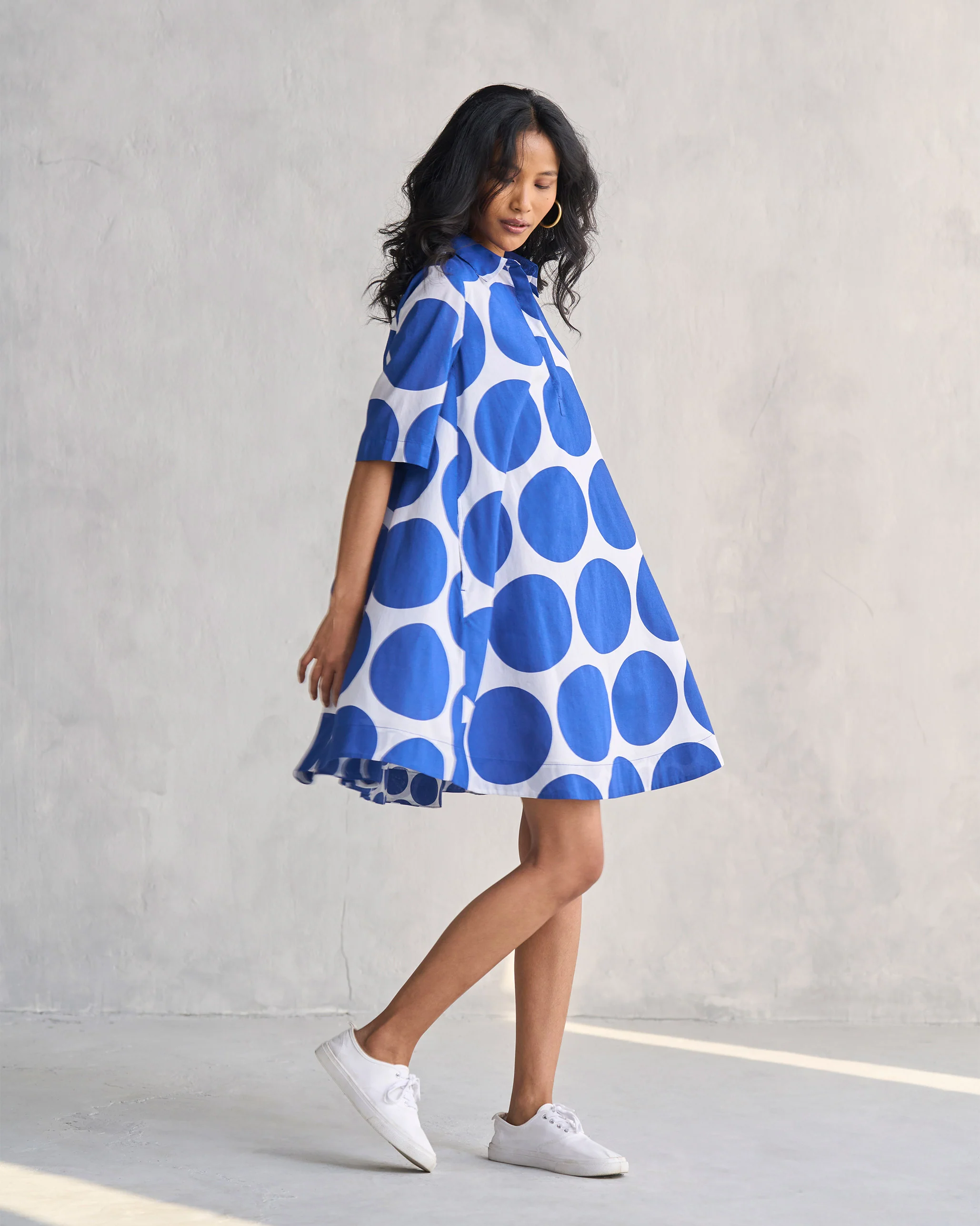 Camber Dress - Navy & White - Image 5