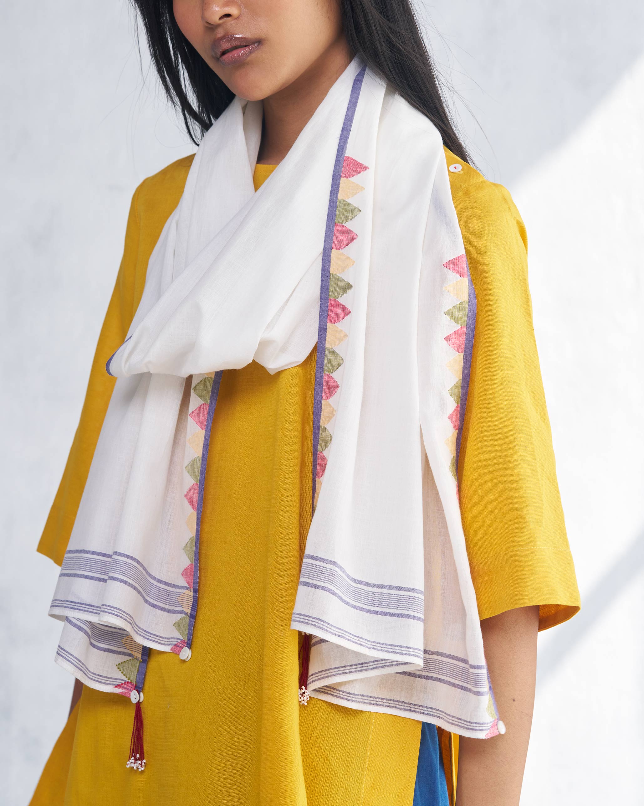 Cara Scarf - White - Image 2