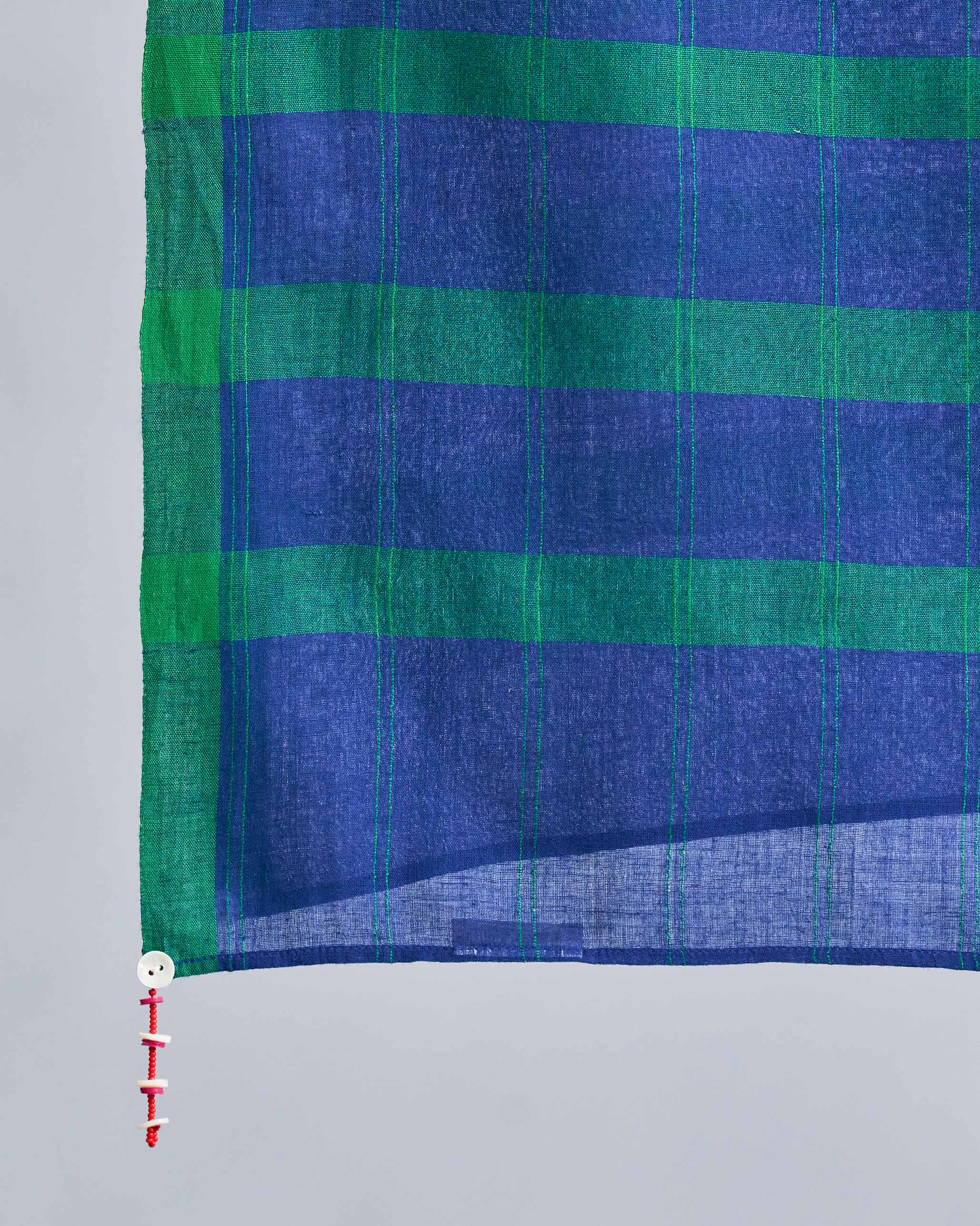 Carey Scarf - Navy & Green - Image 2
