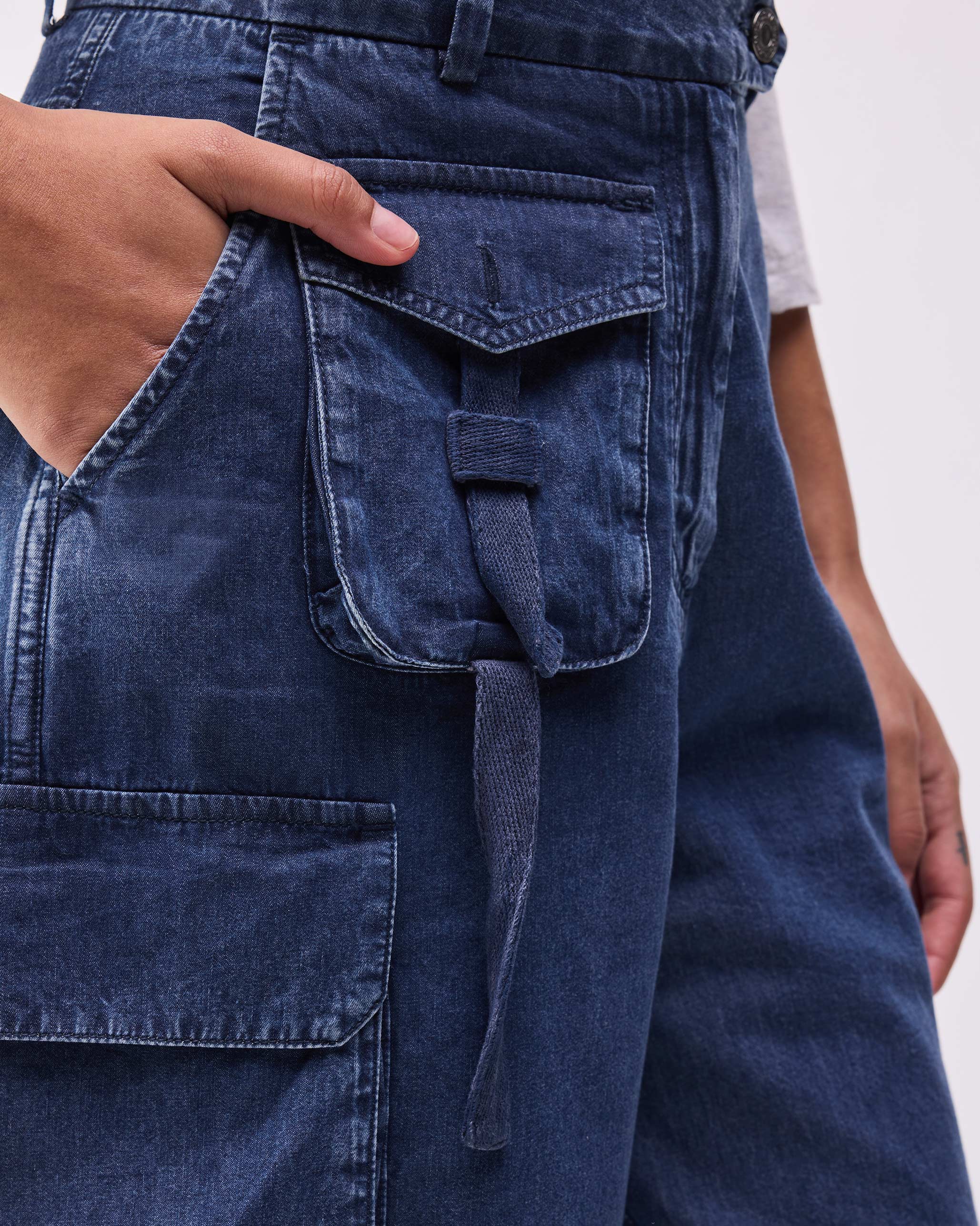 Cargo Shorts - Denim - Image 2