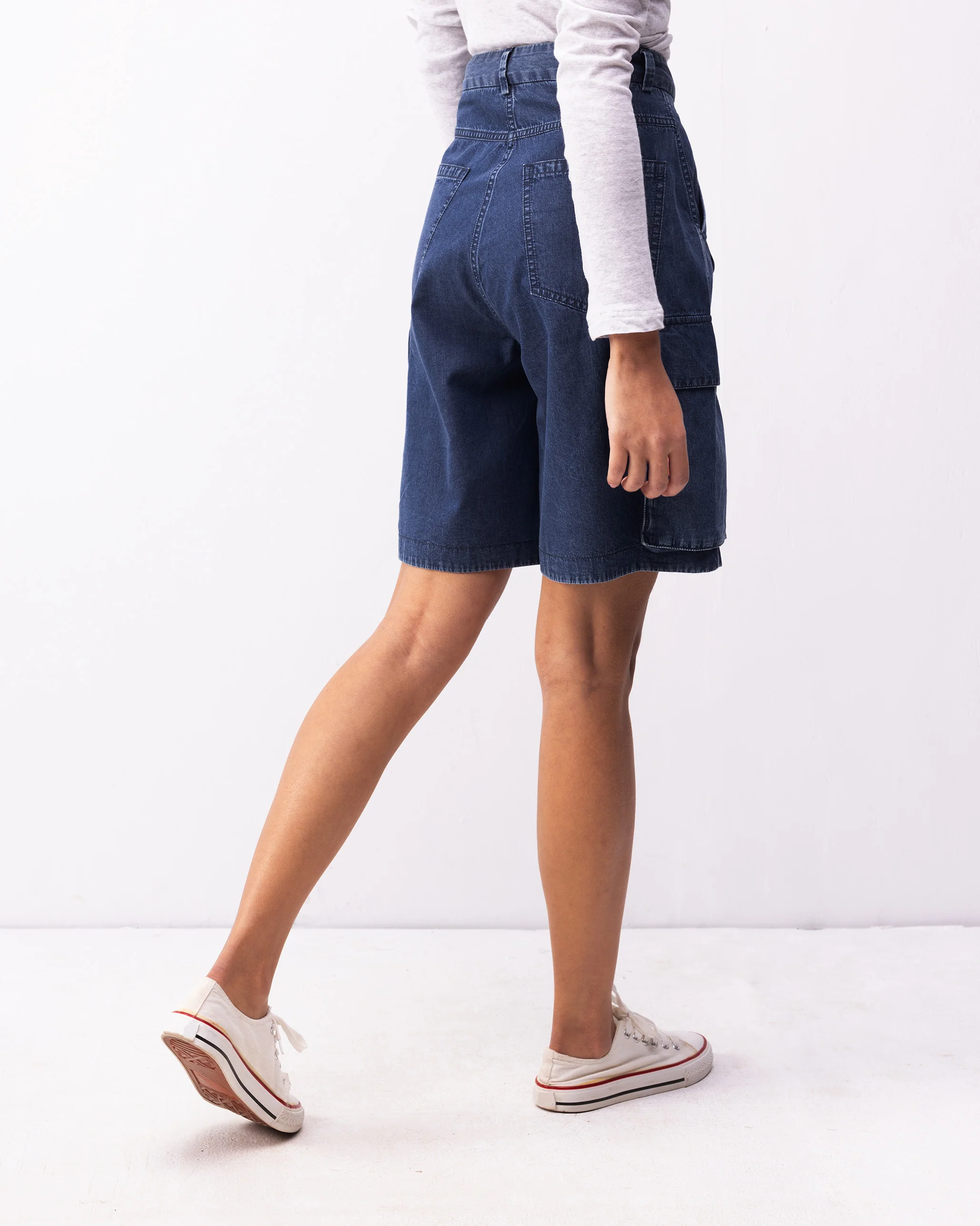 Cargo Shorts - Denim - Image 4
