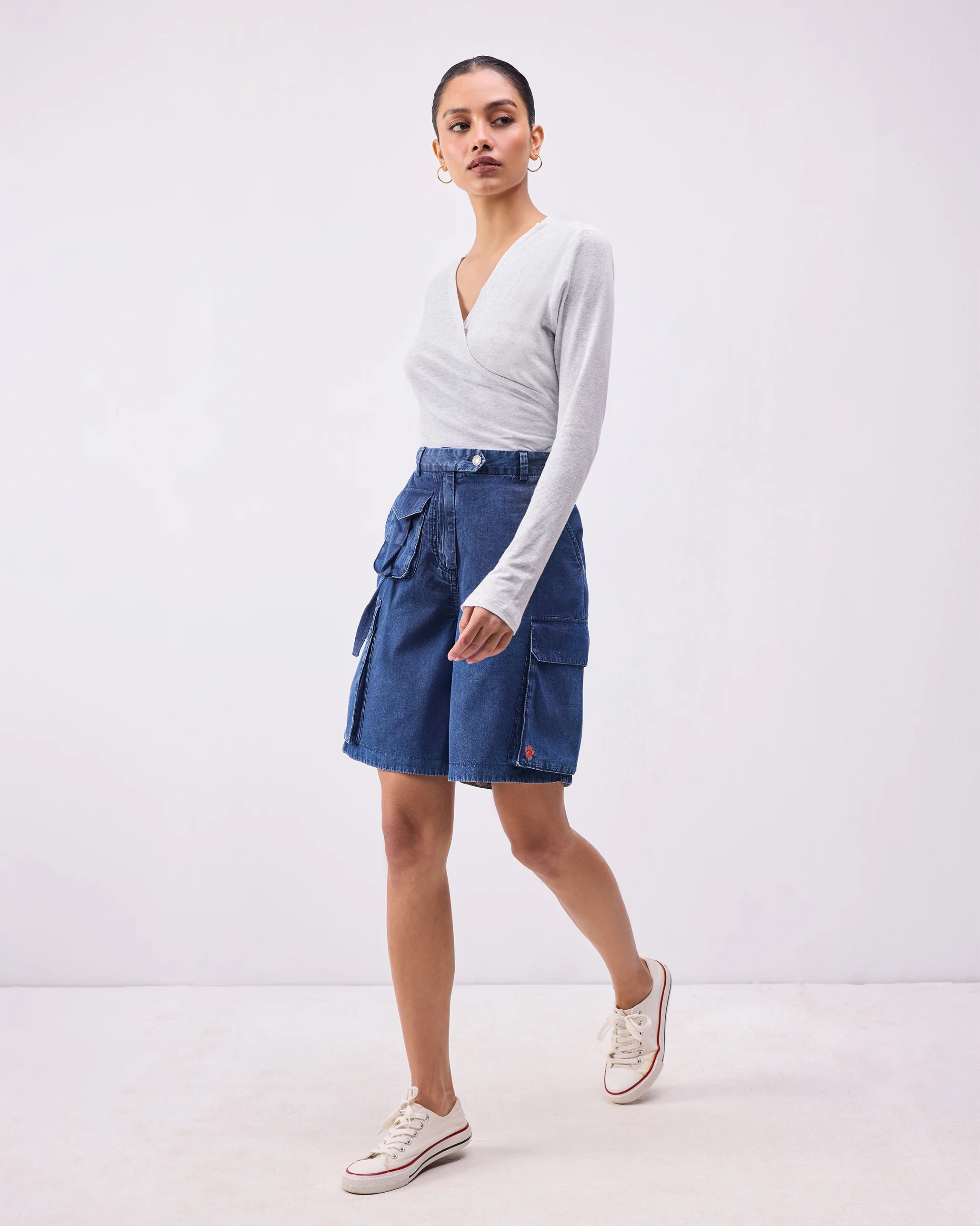 Cargo Shorts - Denim - Image 5