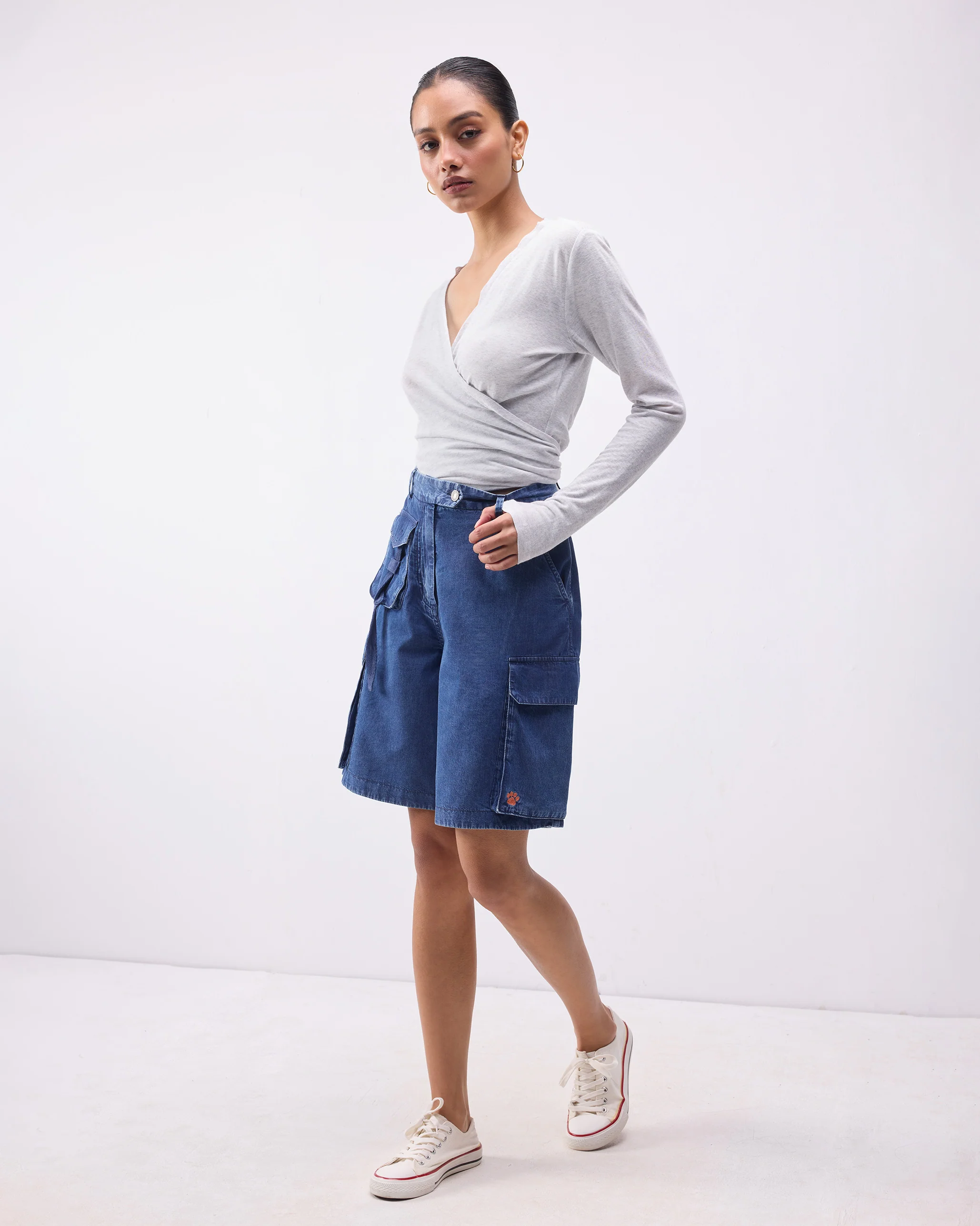 Cargo Shorts - Denim - Image 6