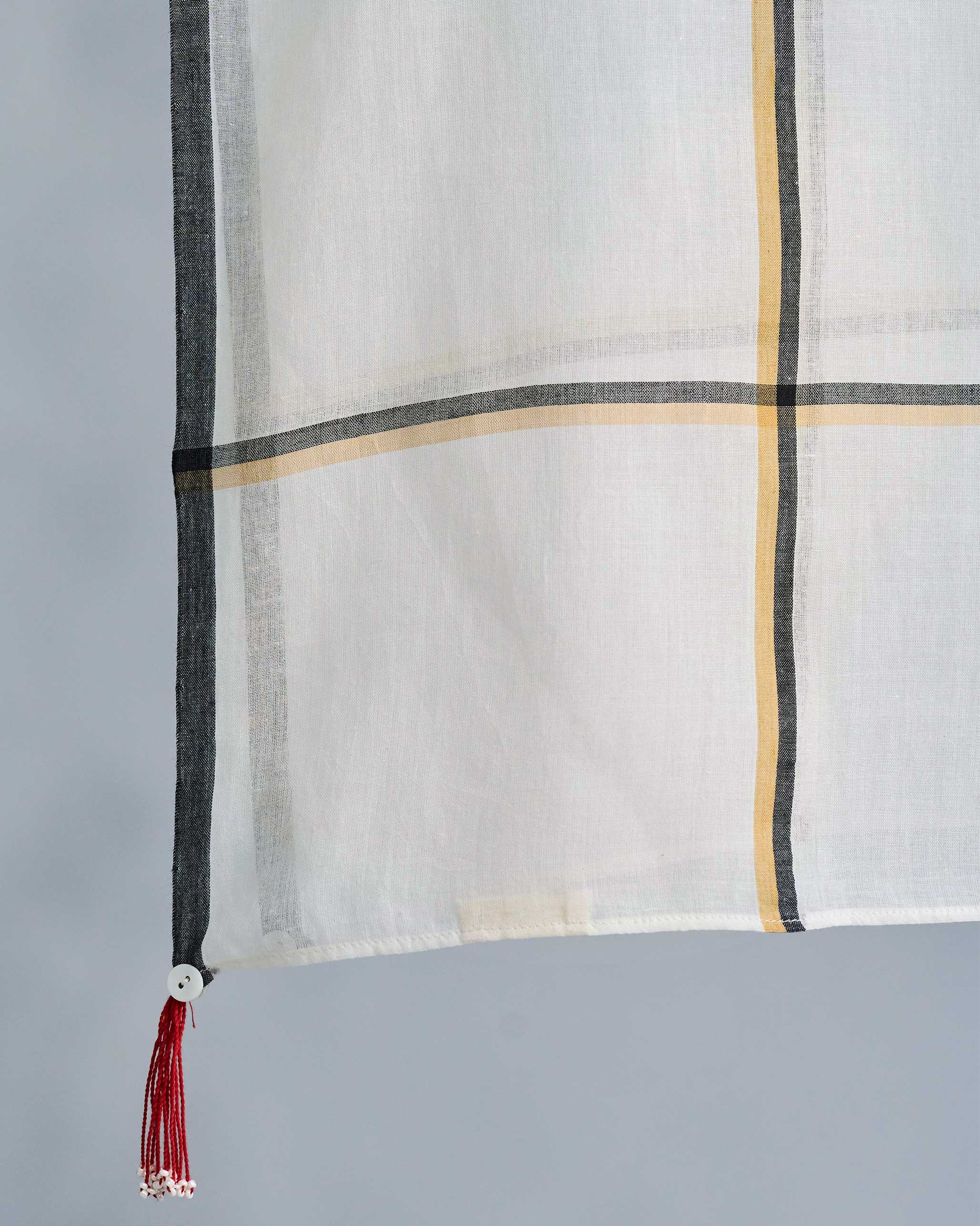 Casey Scarf - Ivory & Yellow - Image 2