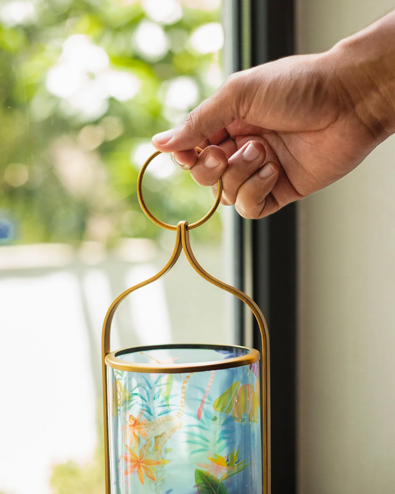 Cashew Print Lantern - Image 3