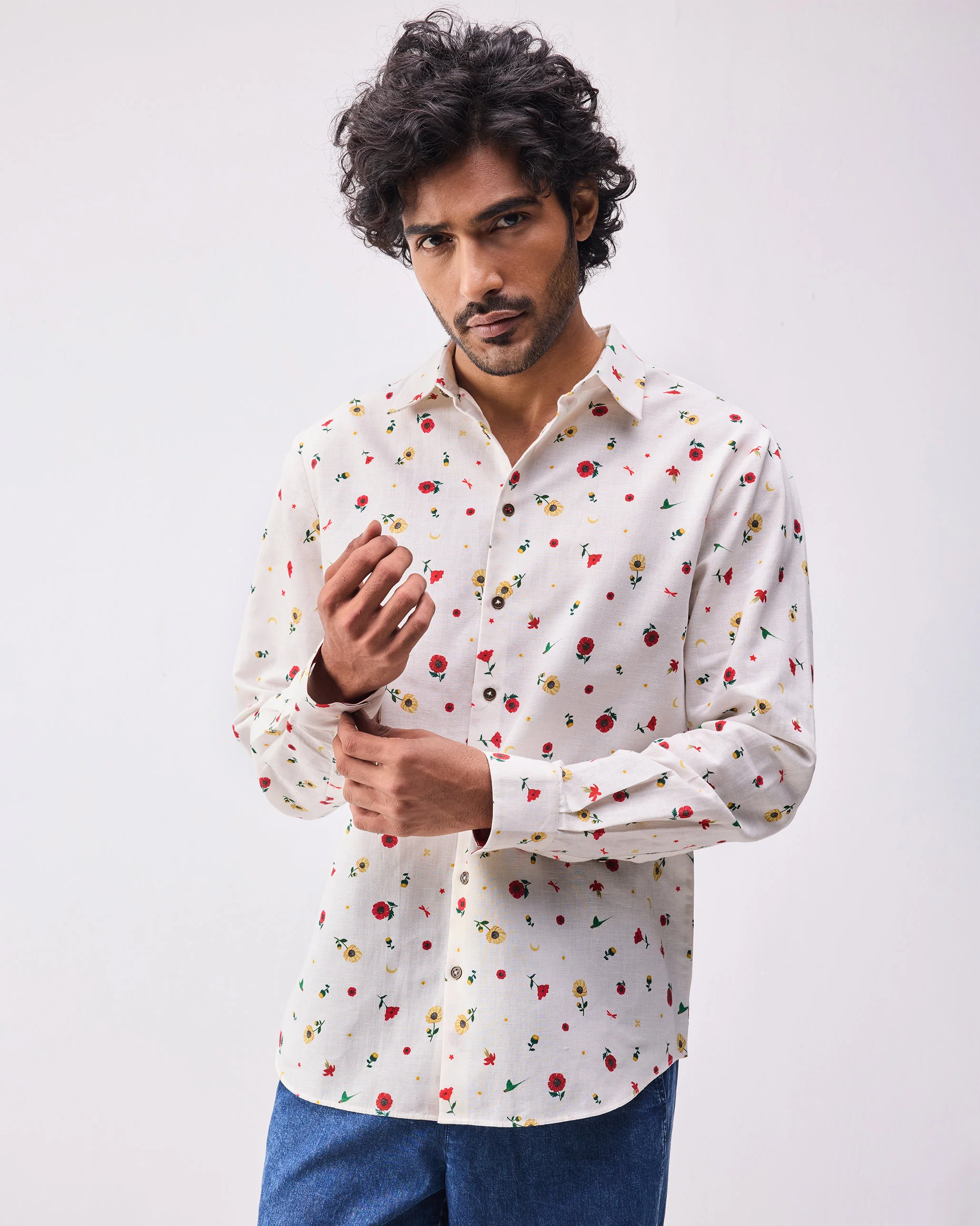 Catamaran Shirt - Ivory Print - Image 5