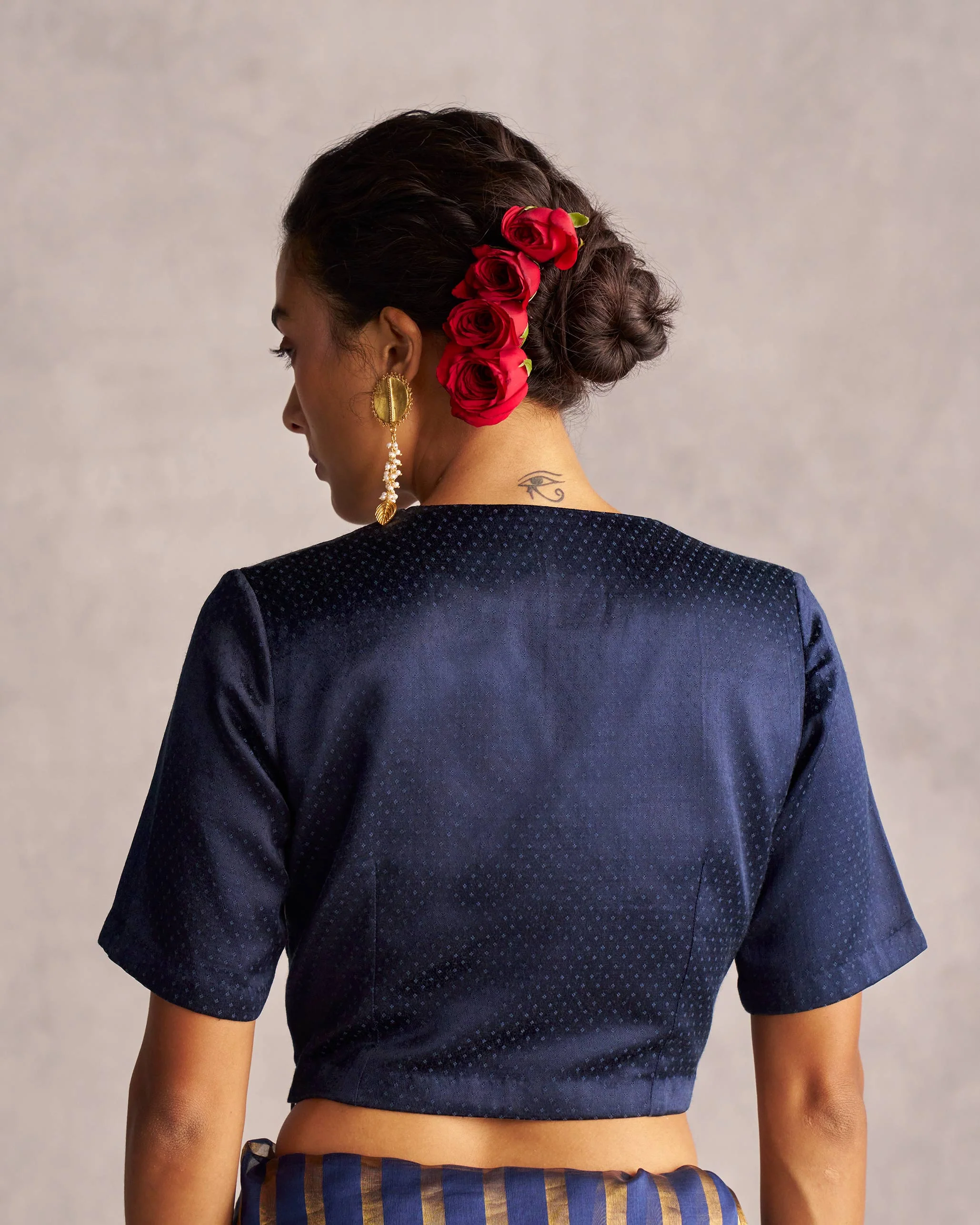 Celestial Blouse - Navy - Image 3