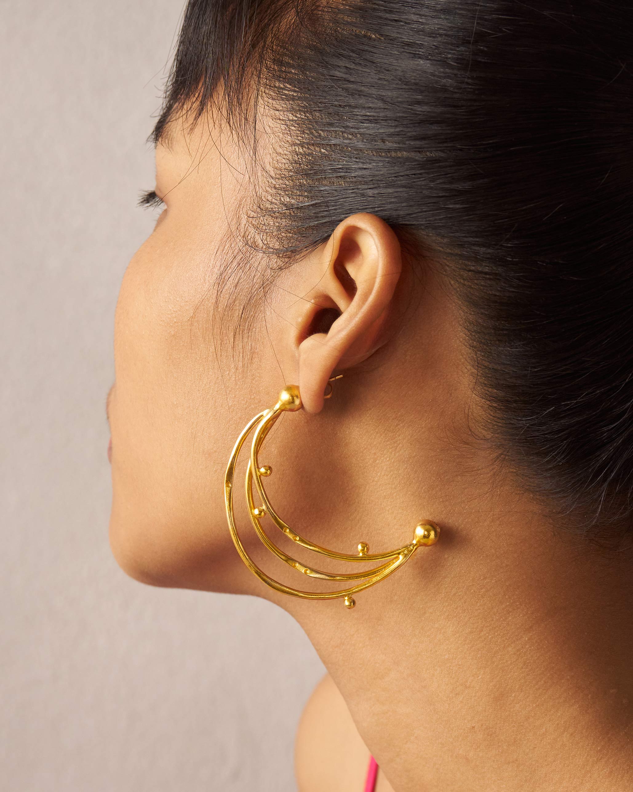 Celestial Hoops - Gold - Image 5