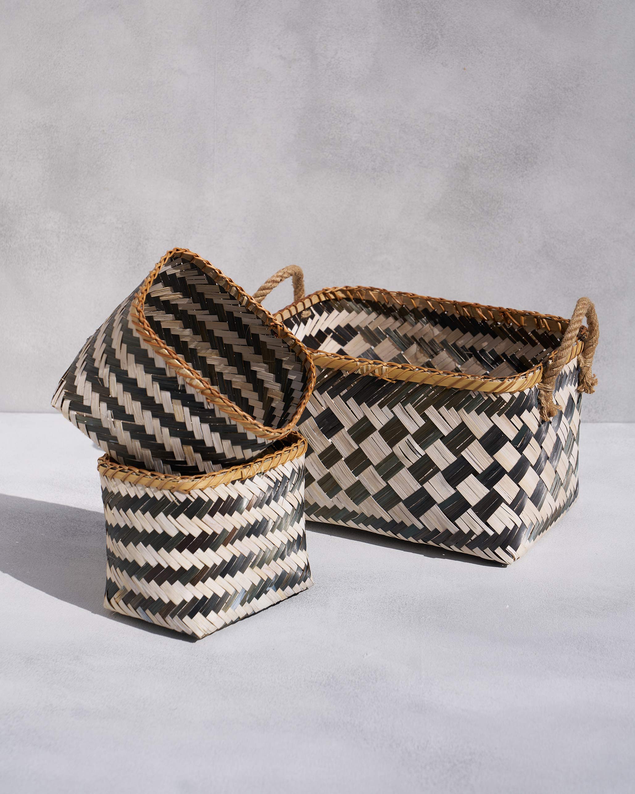 Ceylon Bamboo Basket (Set of 3) - Image 2
