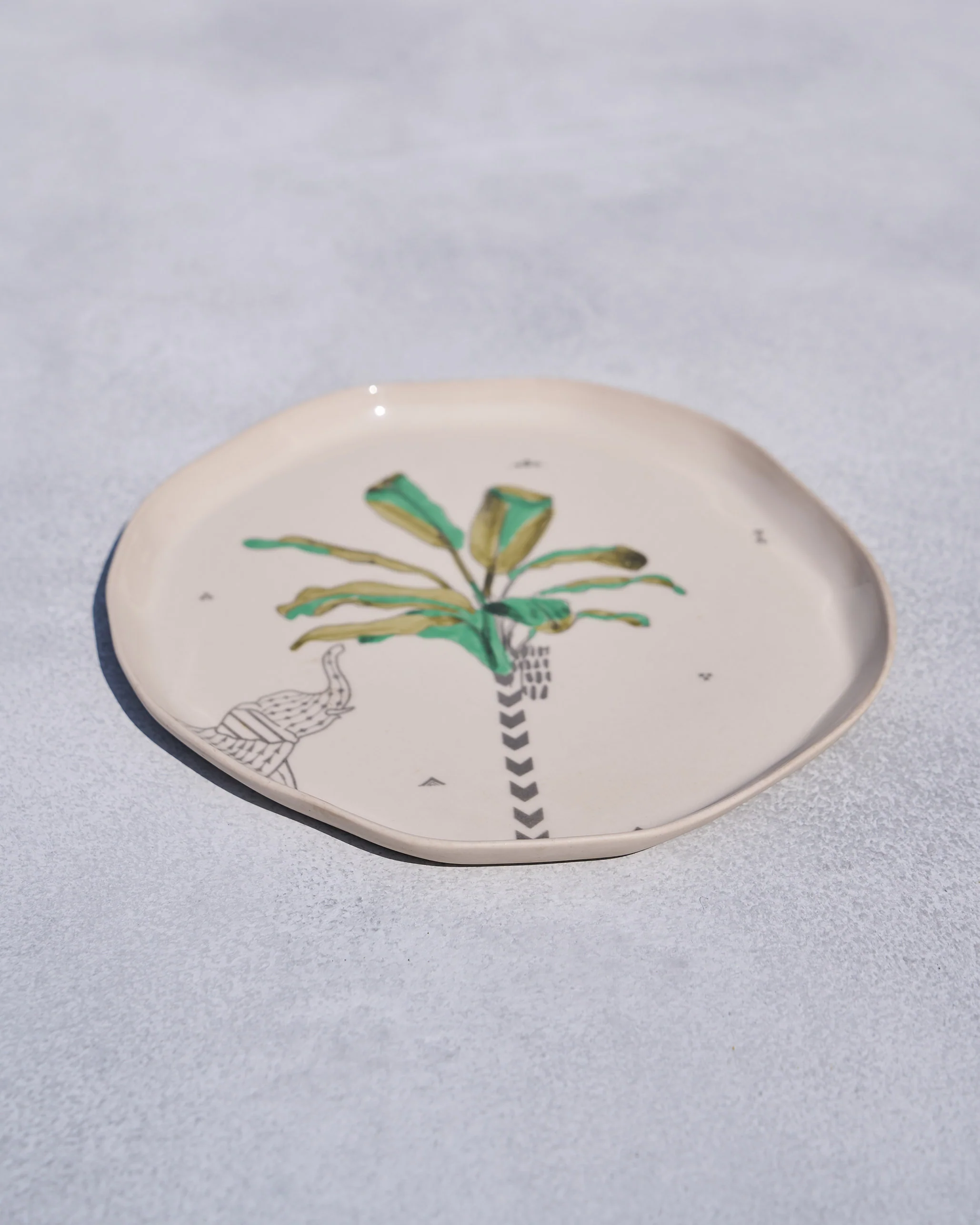 Ceylon Palm Quarter Plate - Image 2