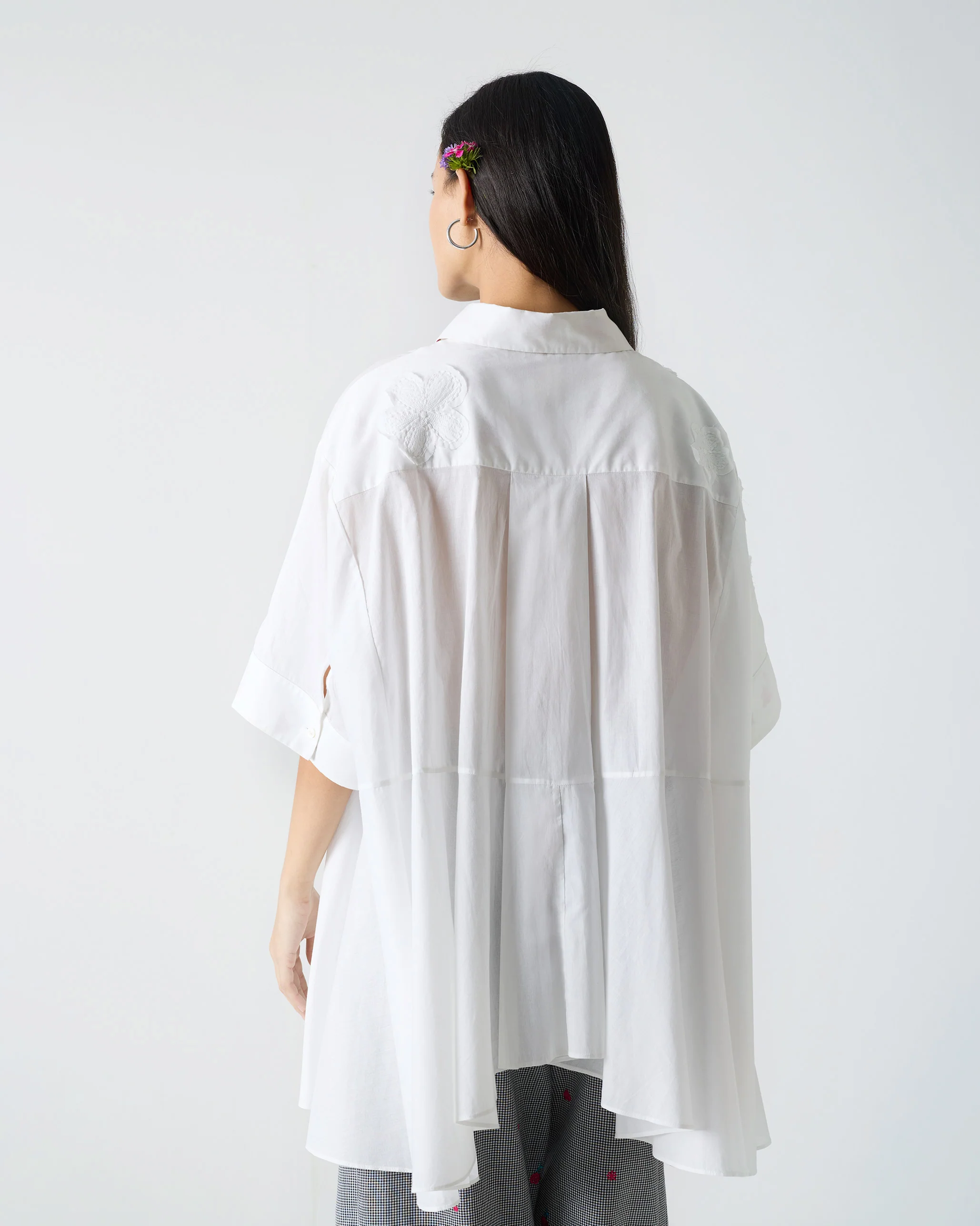 Ceylon Shirt - White Embroidery - Image 4