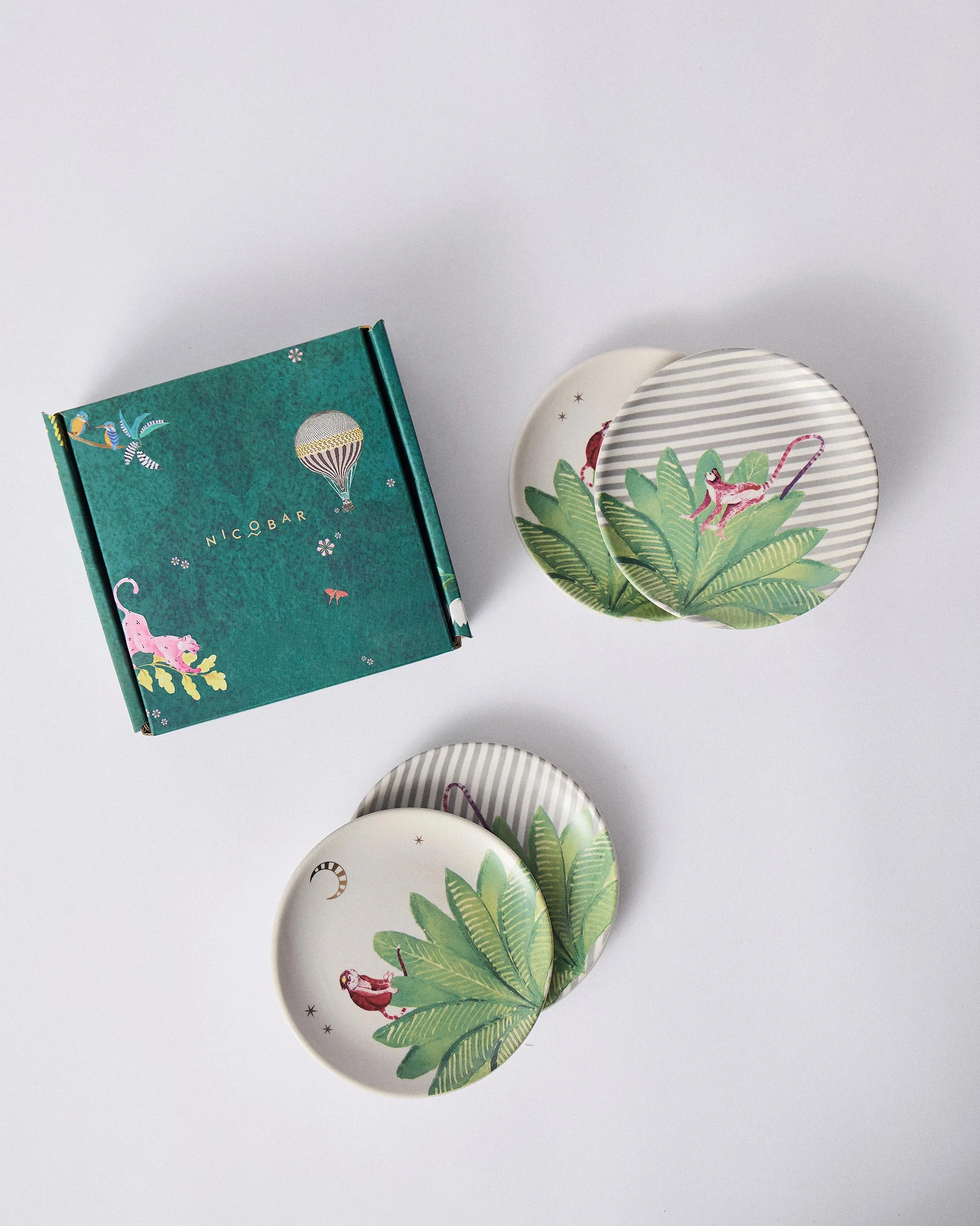 Ceylon Trail Tea Plates - Set of 4 - Image 5