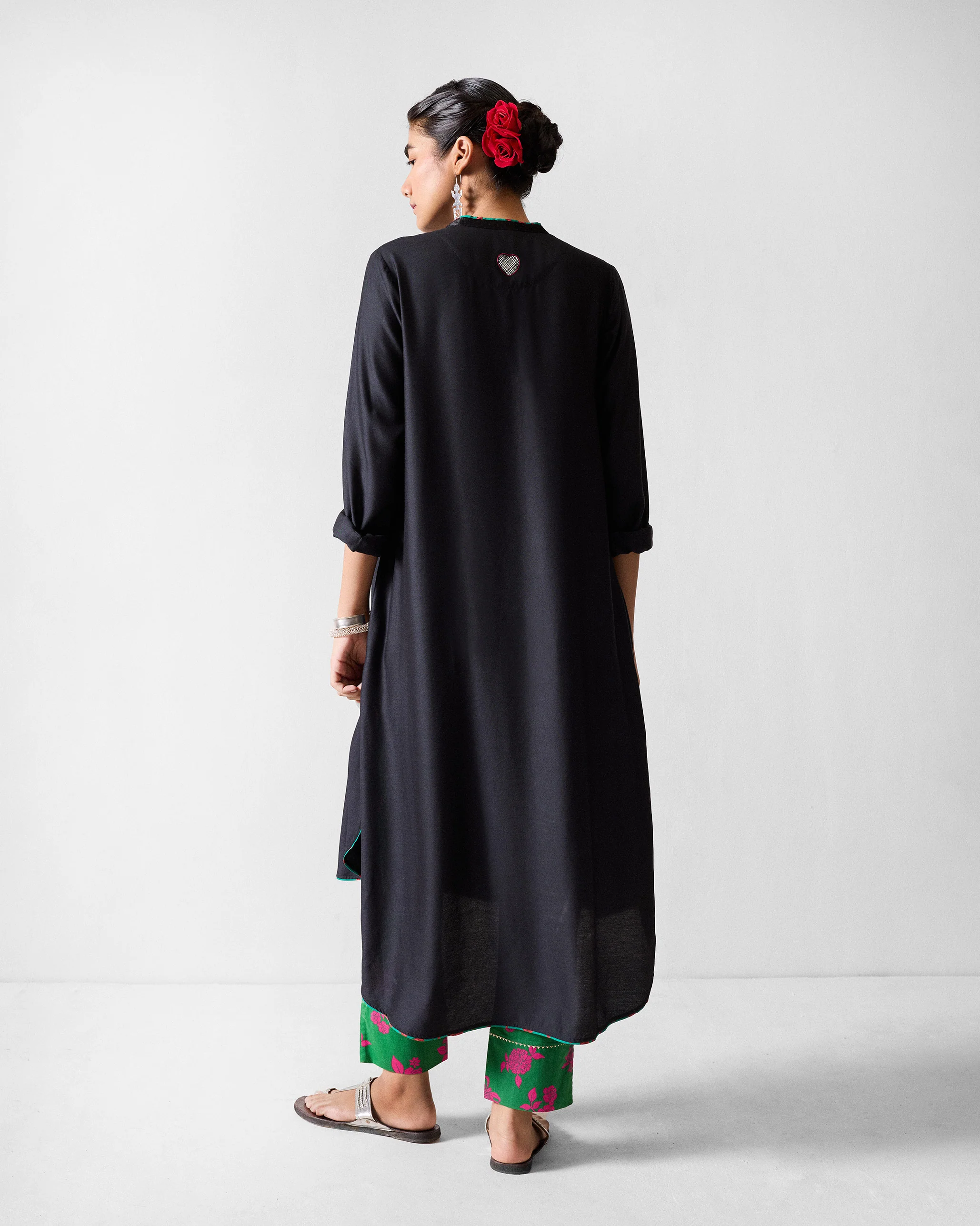 Chaand Kurta - Black - Image 3