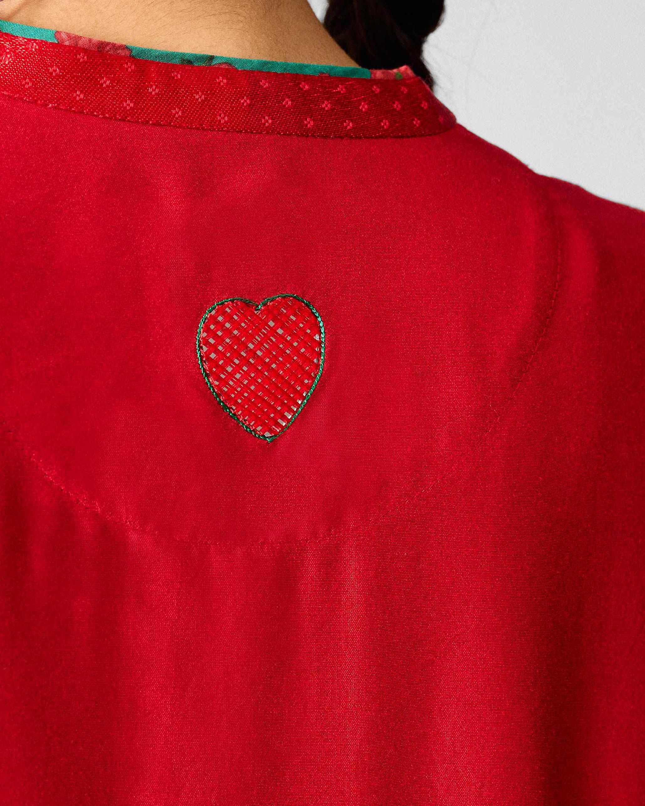 Chaand Kurta - Red - Image 6