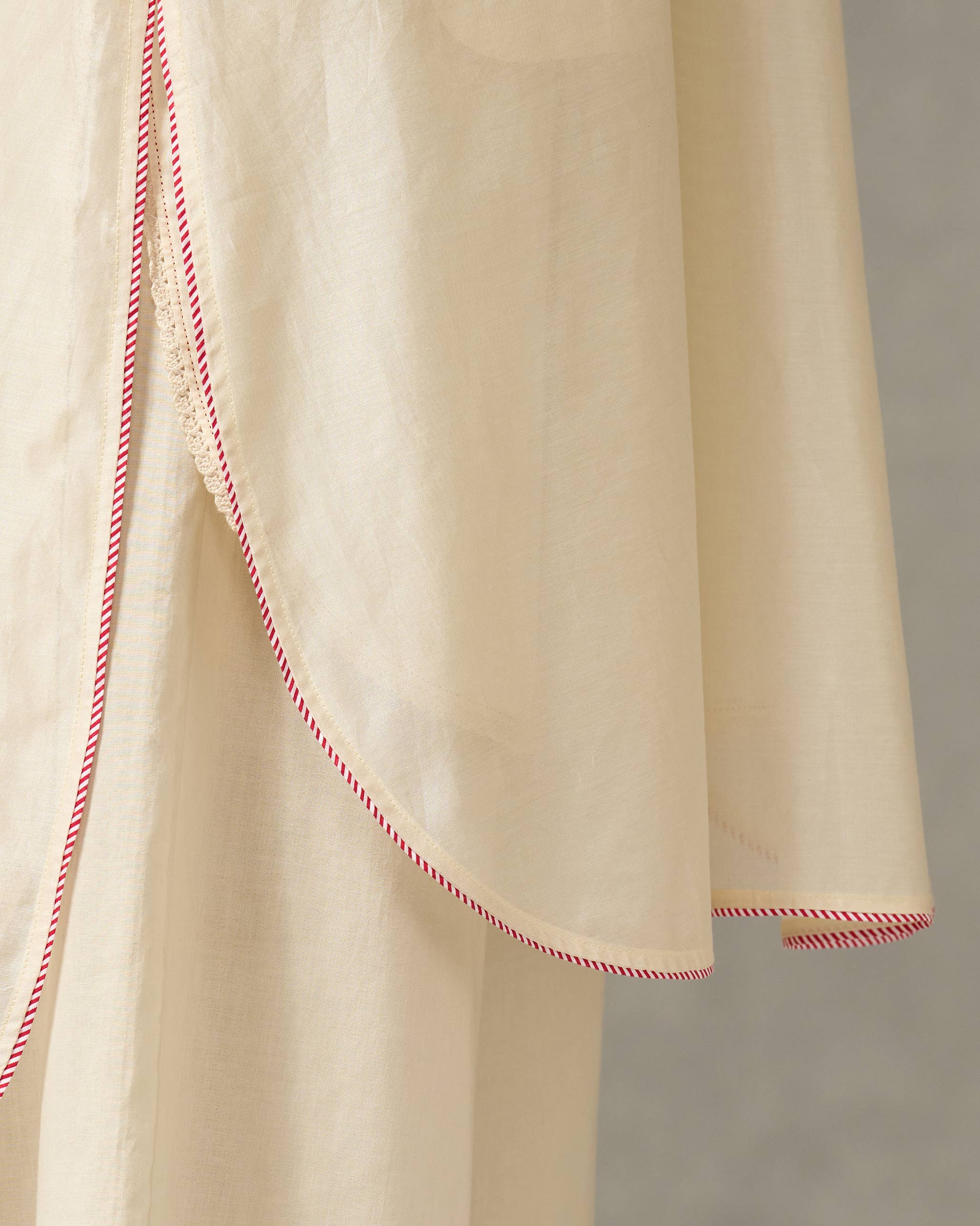 Chaand Pocket Kurta & Slip - Ivory - Image 5