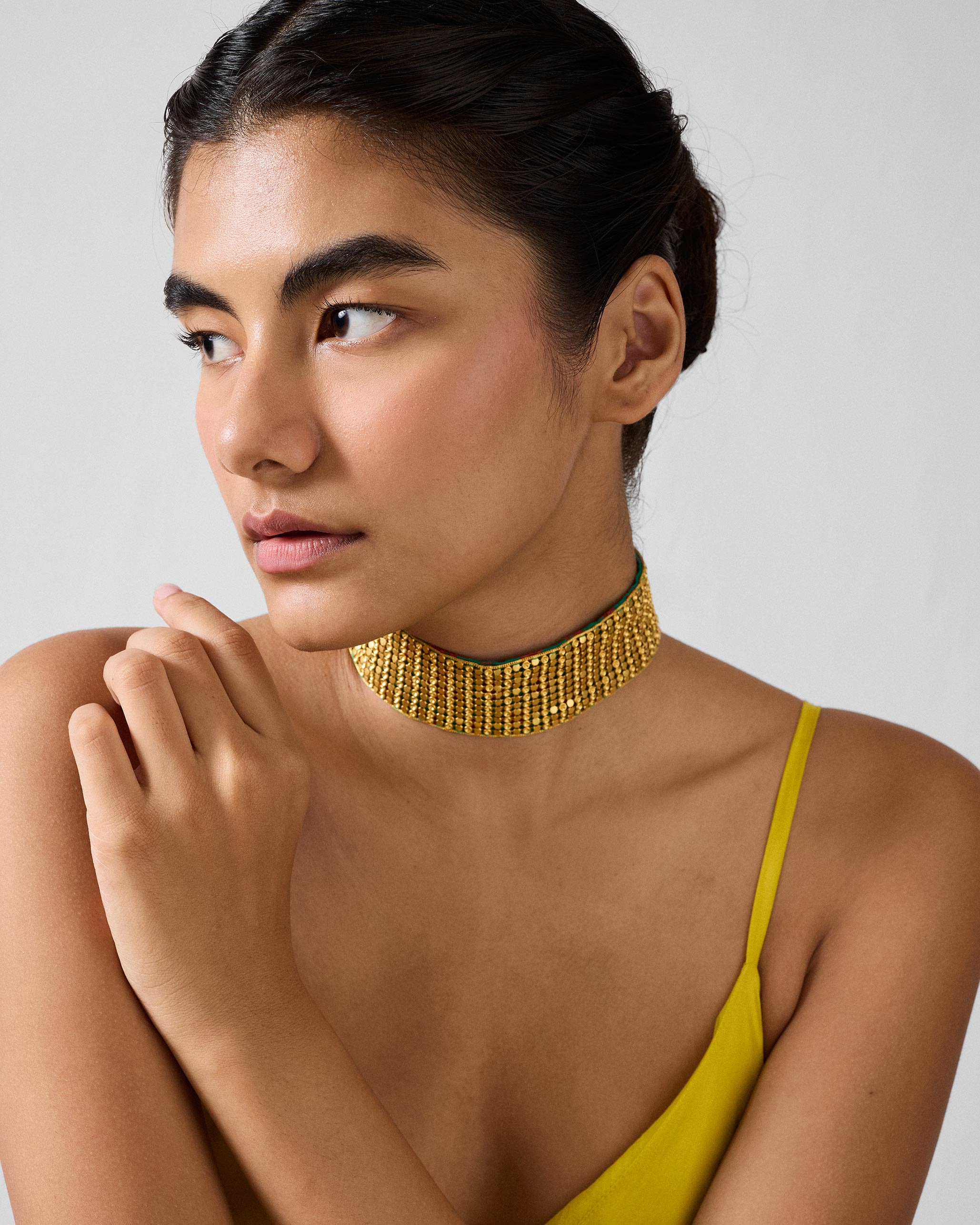 Chain Mail Necklace - Gold - Image 6