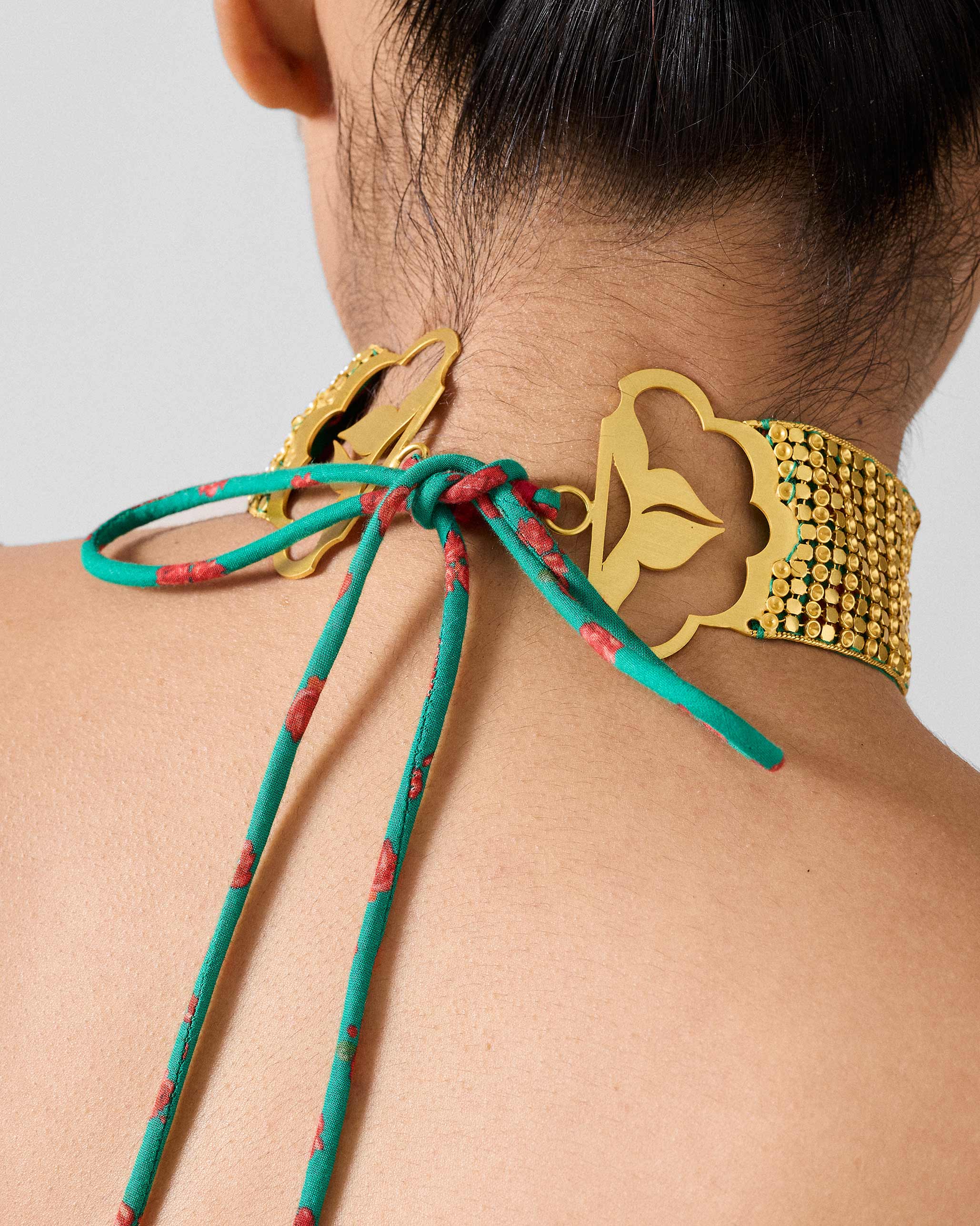 Chain Mail Necklace - Gold - Image 7
