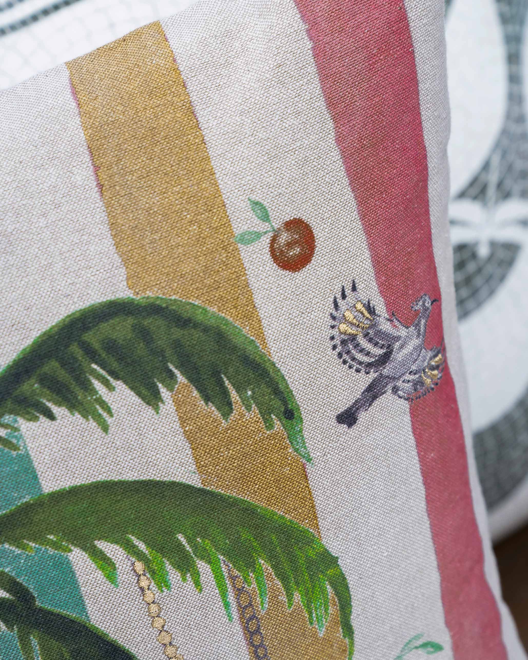 Chambray Palm Cushion - Image 4