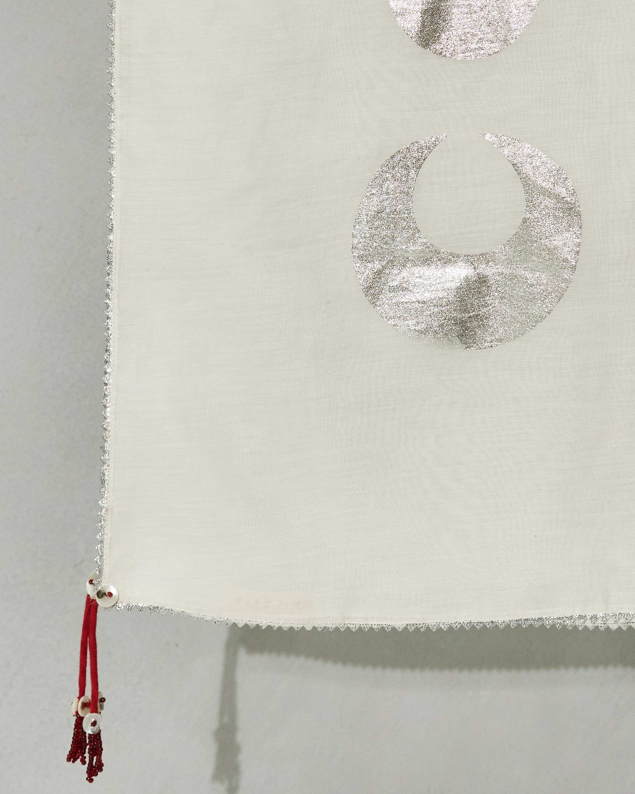 Chand Dupatta - Ivory & Silver - Image 2