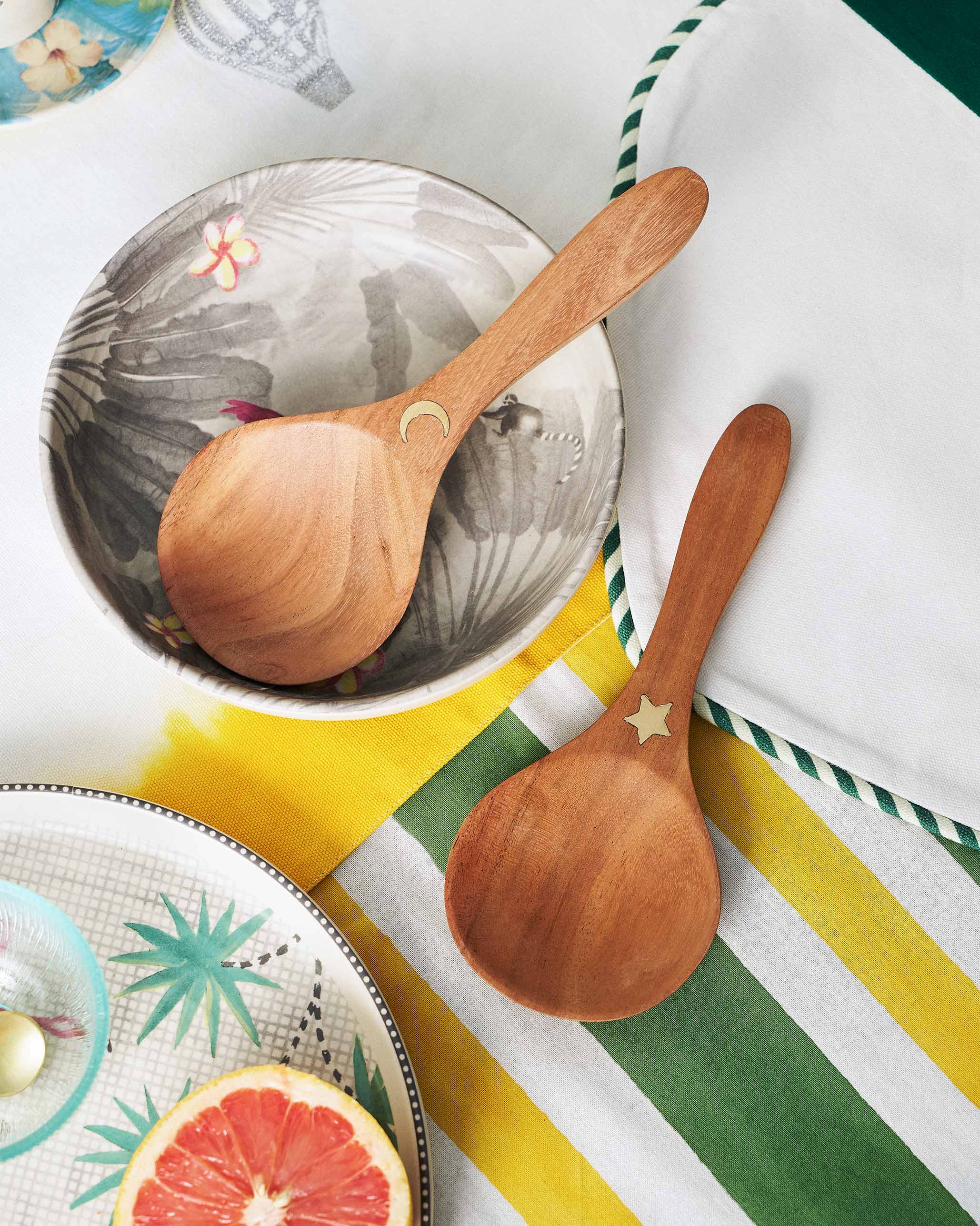 Chand Sitara Serving Spoon - Set of 2 - Image 3