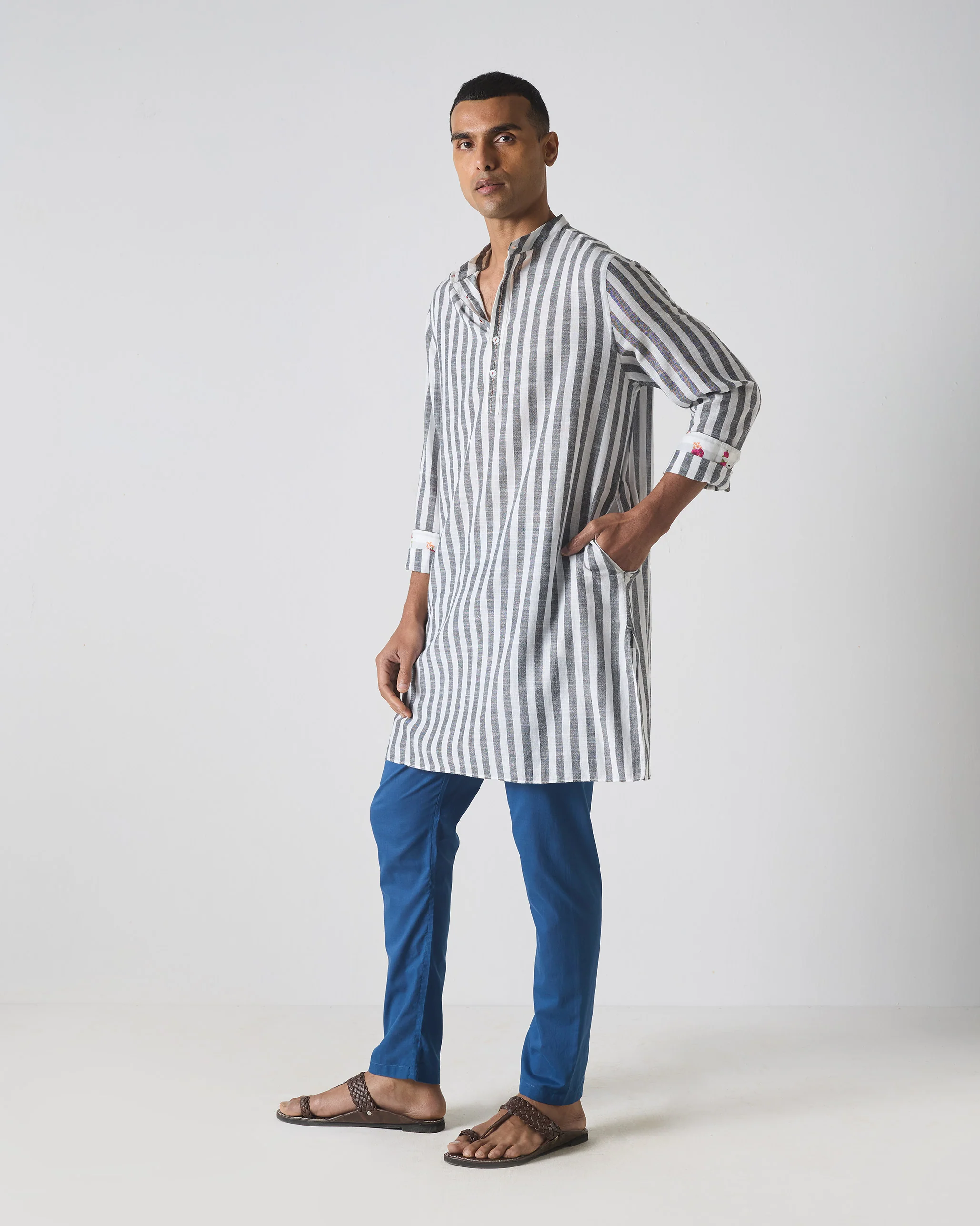 Chandni Chowk - Black & White Stripes - Image 2