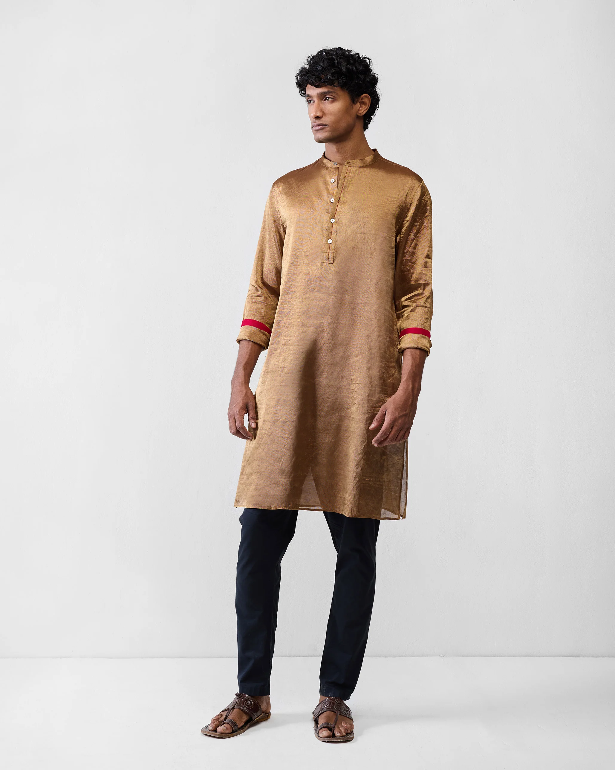 Chandni Chowk Kurta - Gold - Image 2
