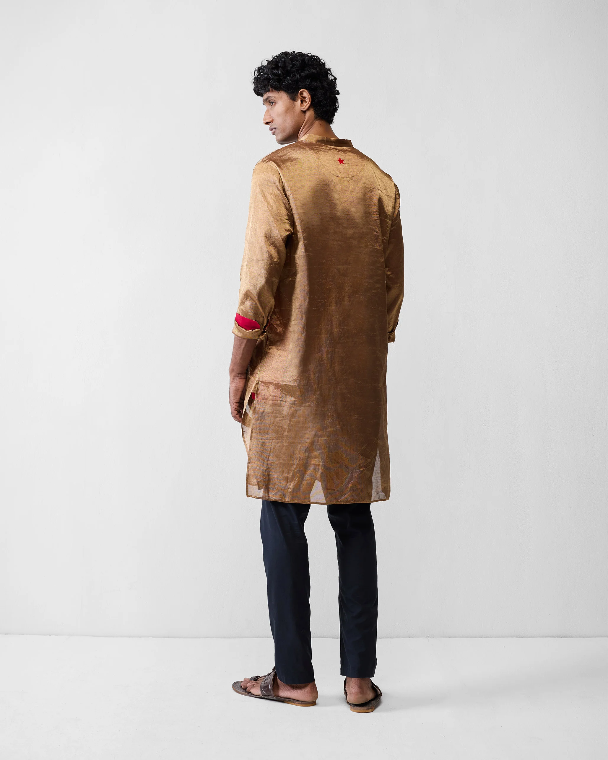Chandni Chowk Kurta - Gold - Image 3
