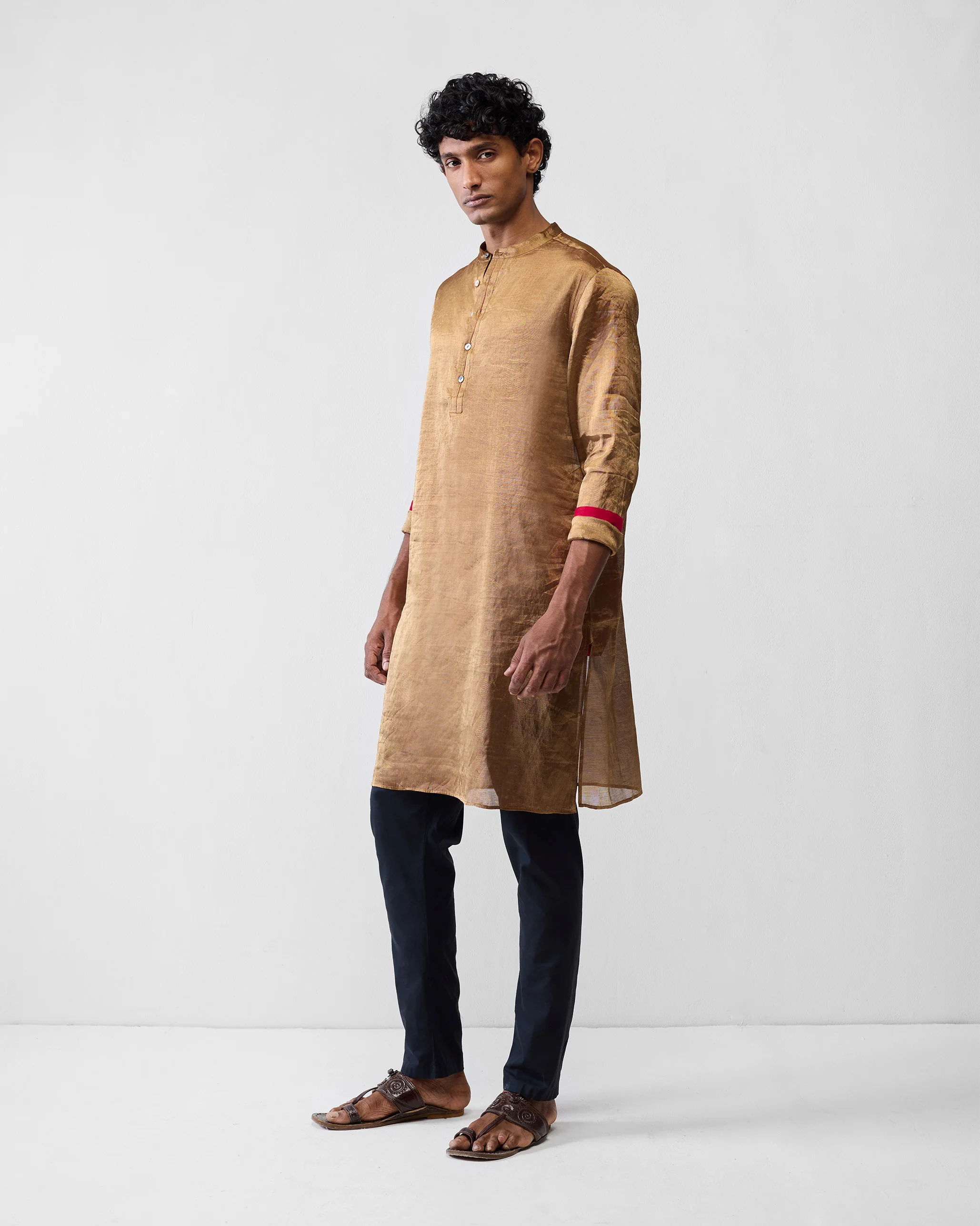 Chandni Chowk Kurta - Gold - Image 4
