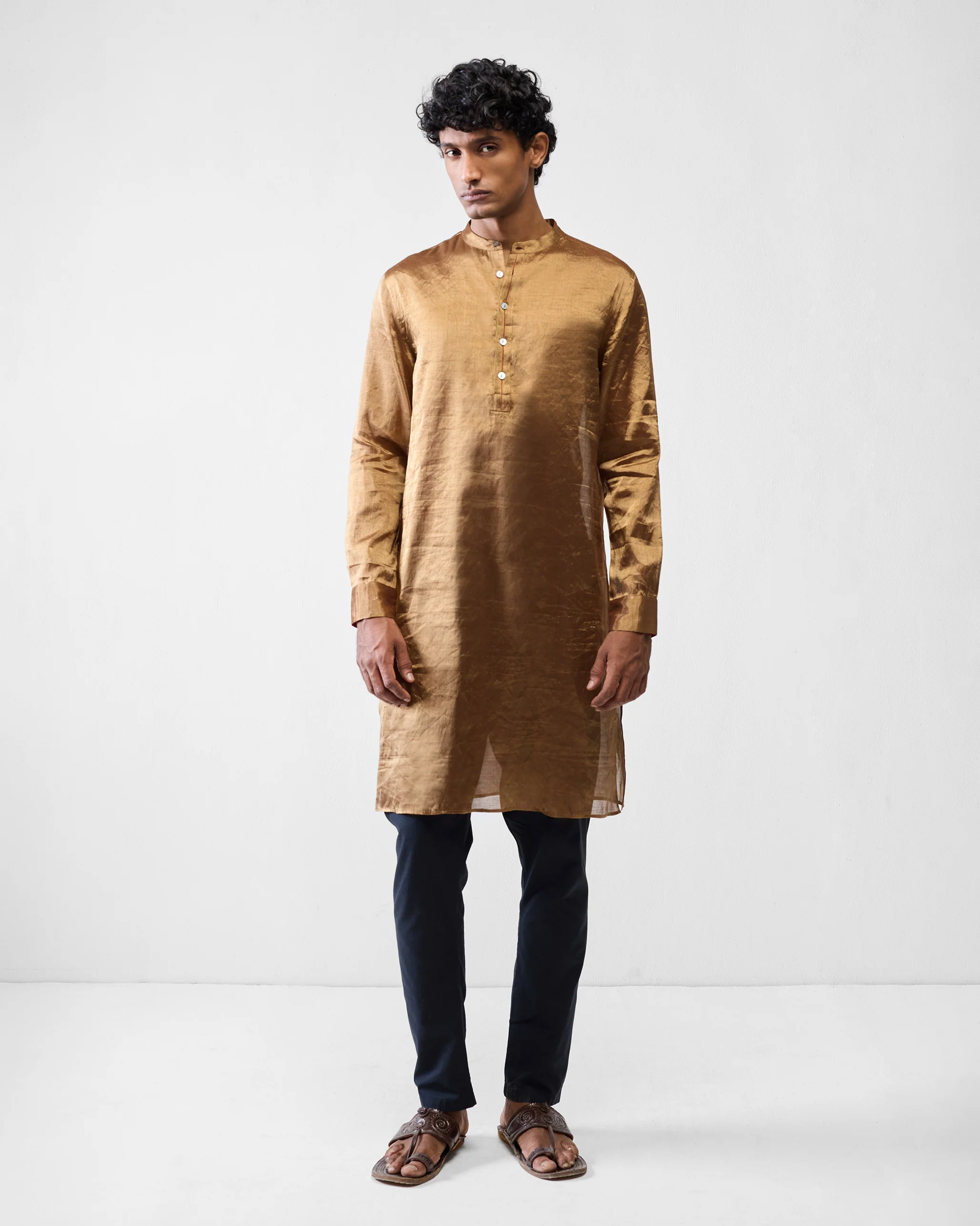 Chandni Chowk Kurta - Gold - Image 8