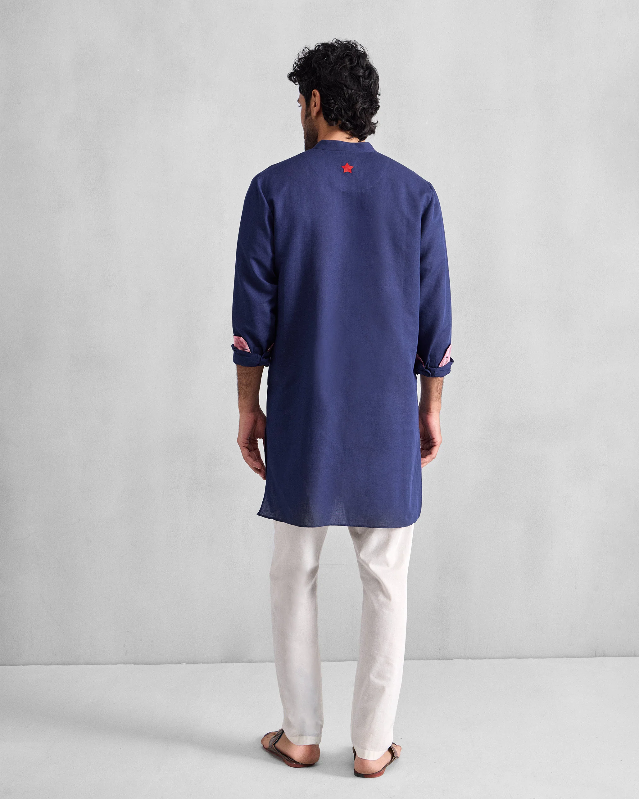 Chandni Chowk Kurta - Ink Blue - Image 3