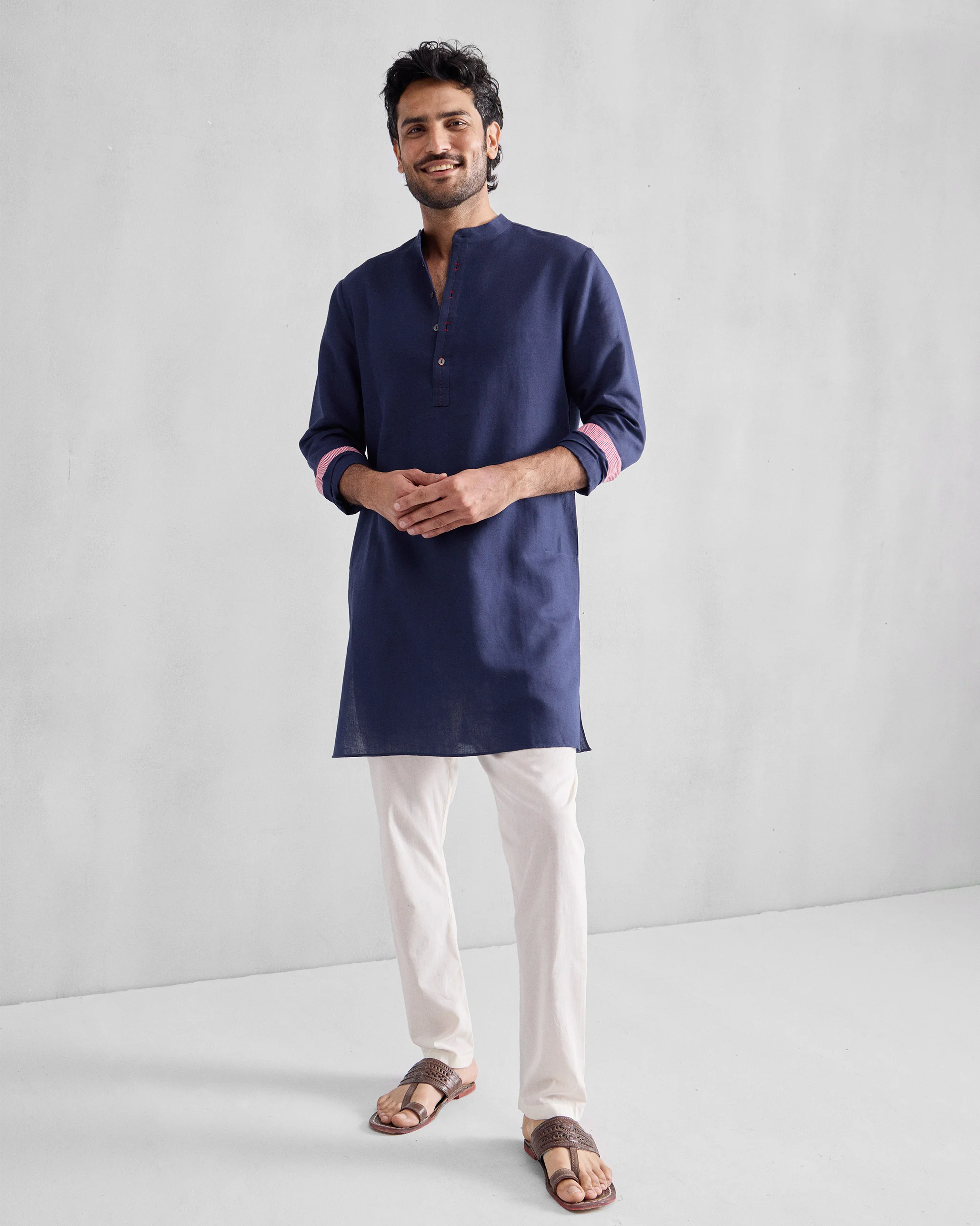 Chandni Chowk Kurta - Ink Blue - Image 6