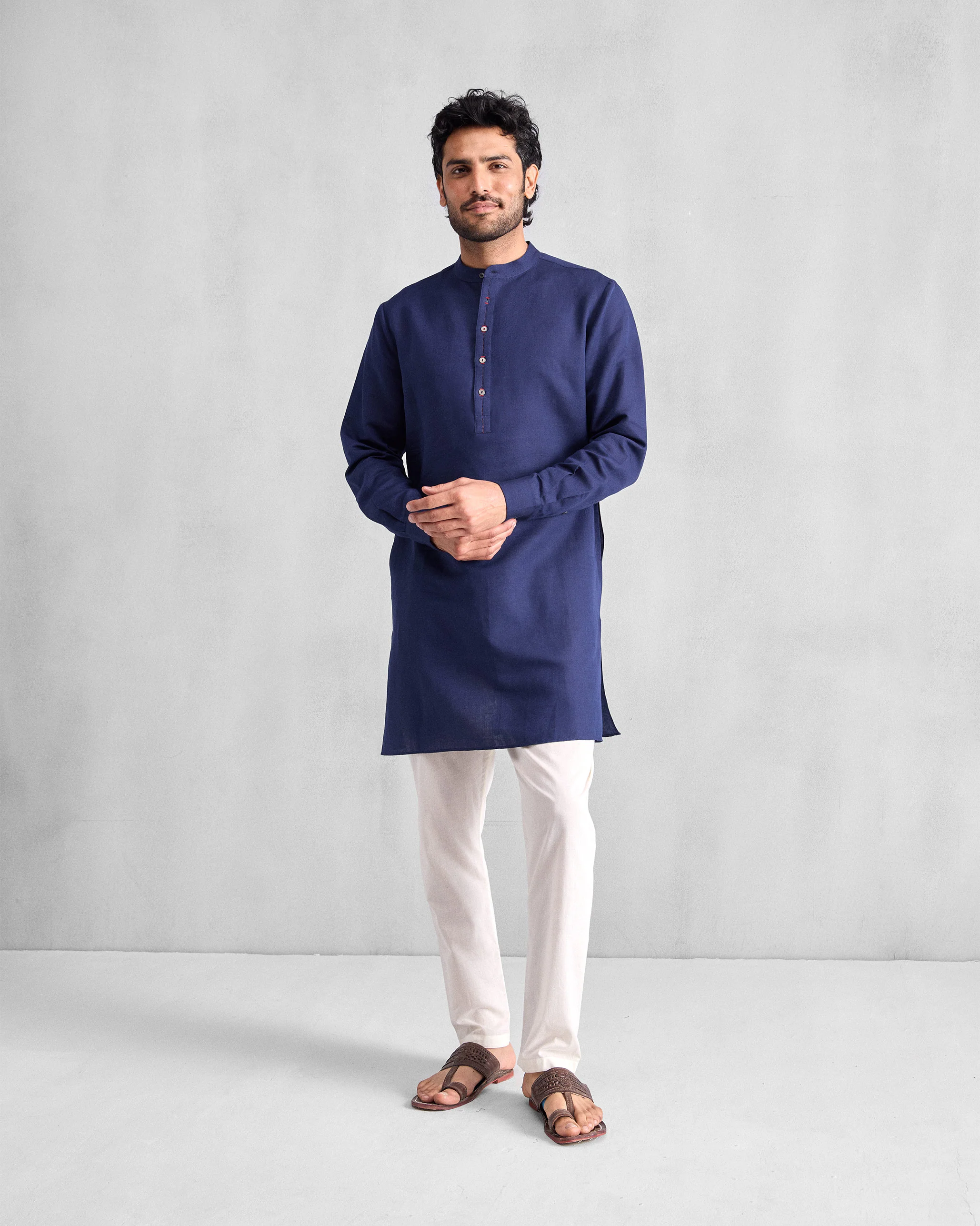 Chandni Chowk Kurta - Ink Blue - Image 7