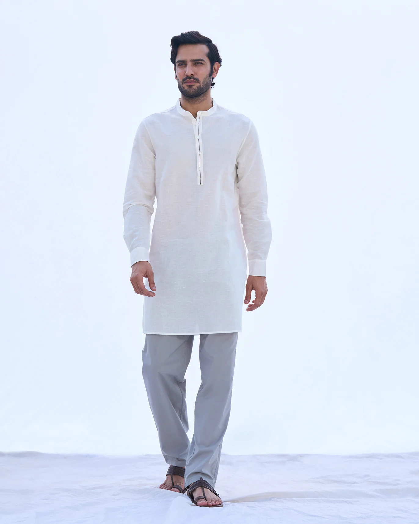 Chandni Chowk Kurta - Ivory - Image 5