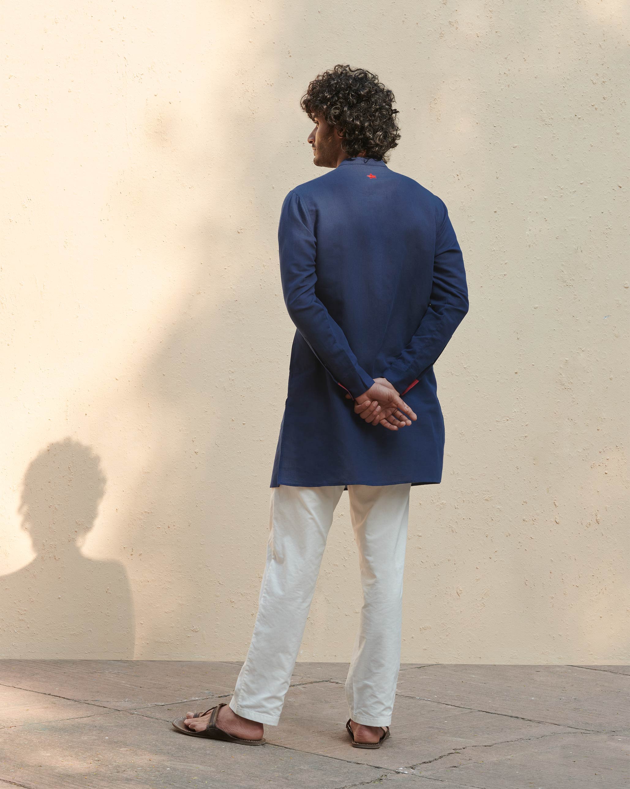 Chandni Chowk Kurta - Navy - Image 4