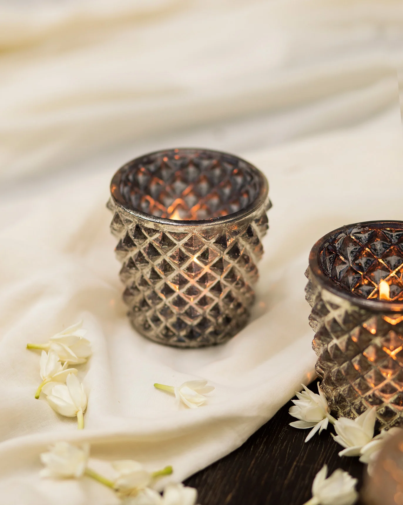 Charcoal and Gold Votive (Set of 4) - Image 3