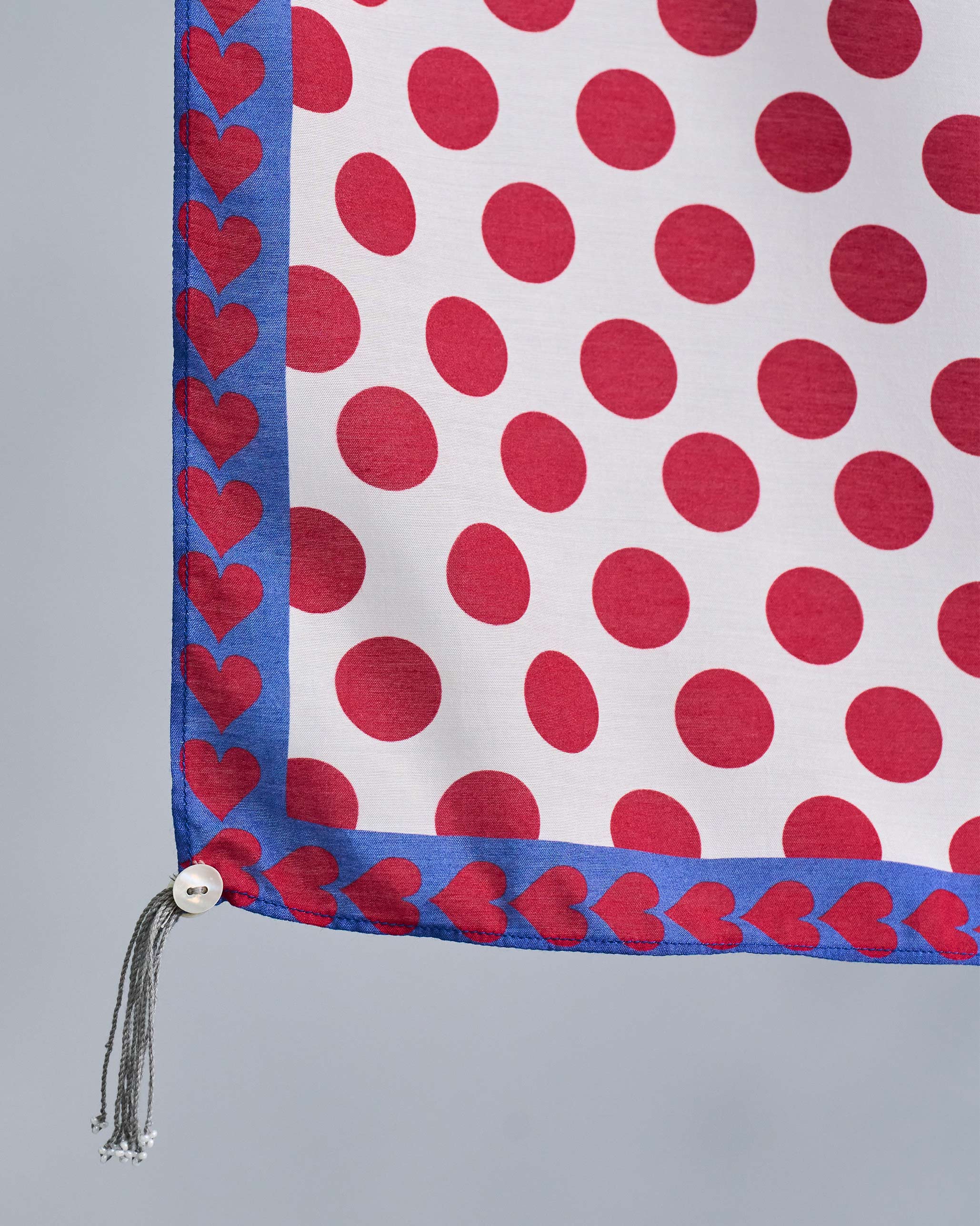 Cheetah Scarf - Red & White - Image 2