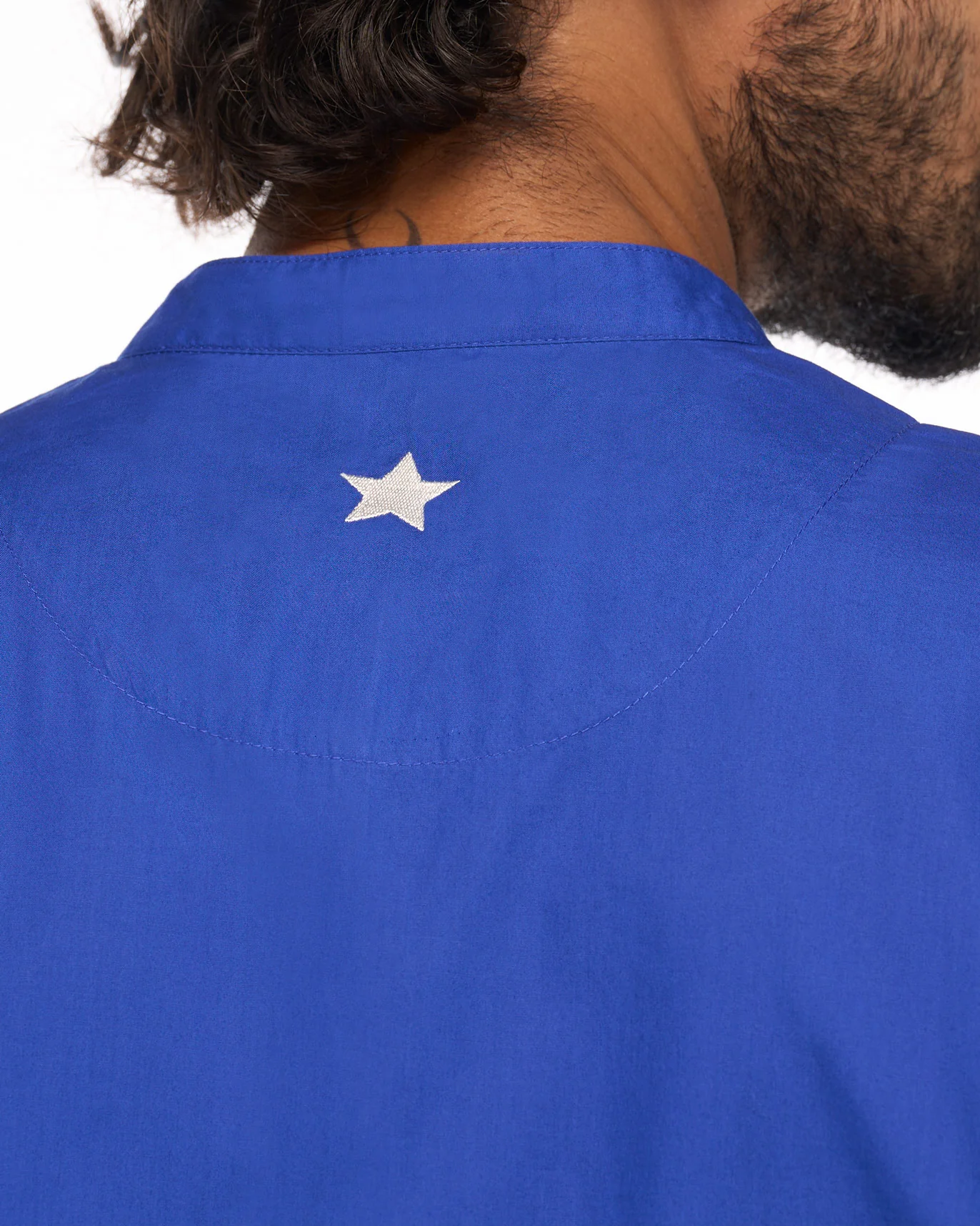 Chest Pocket Kurta - Cobalt Blue - Image 2