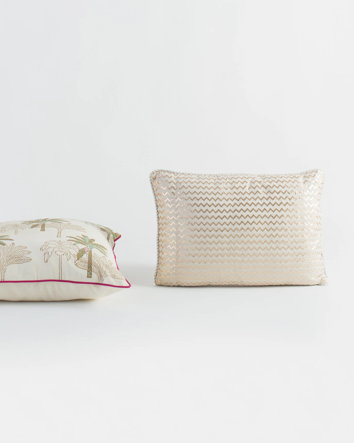 Chevron Chanderi Pillow Cover - Image 2