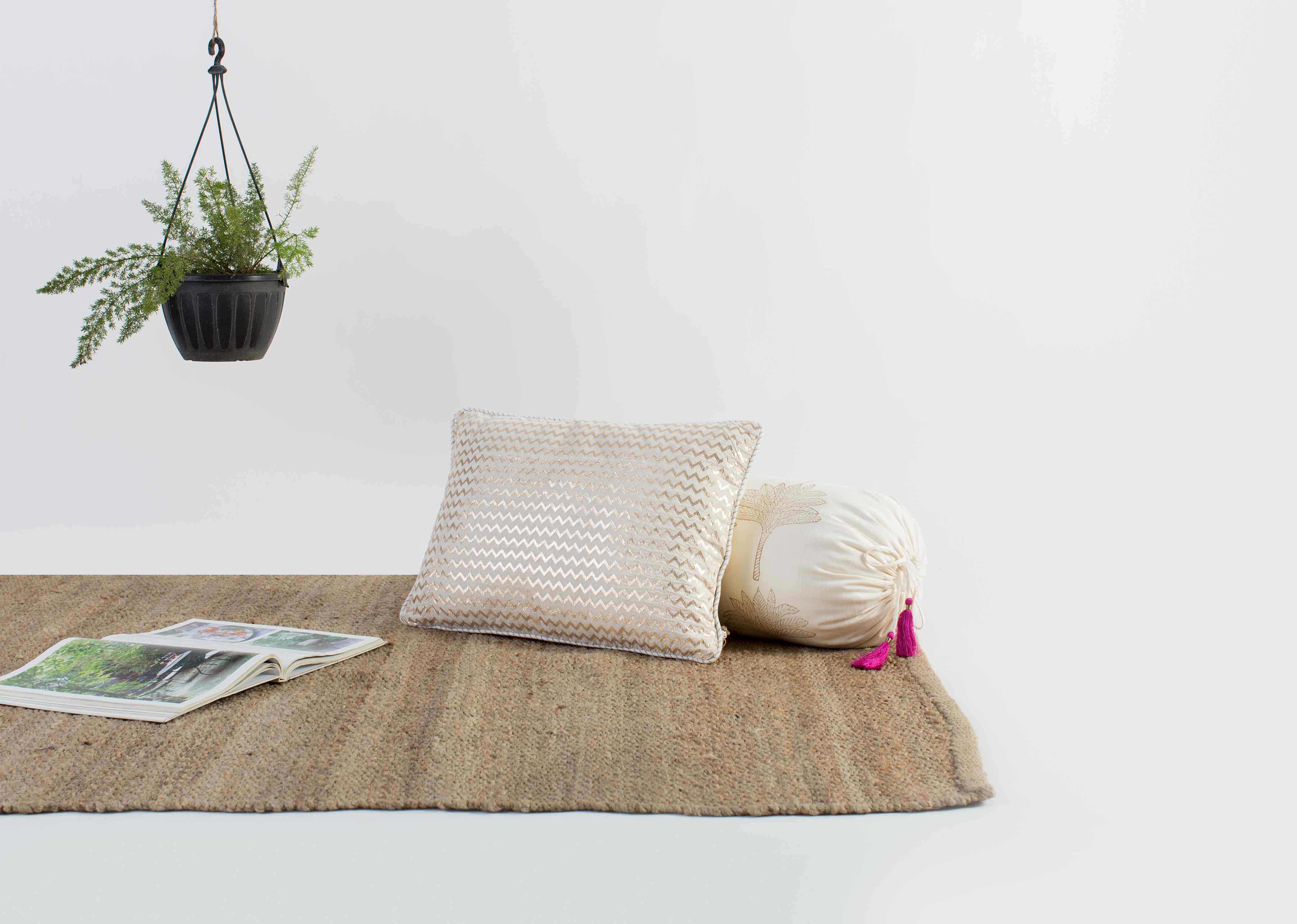 Chevron Chanderi Pillow Cover - Image 3