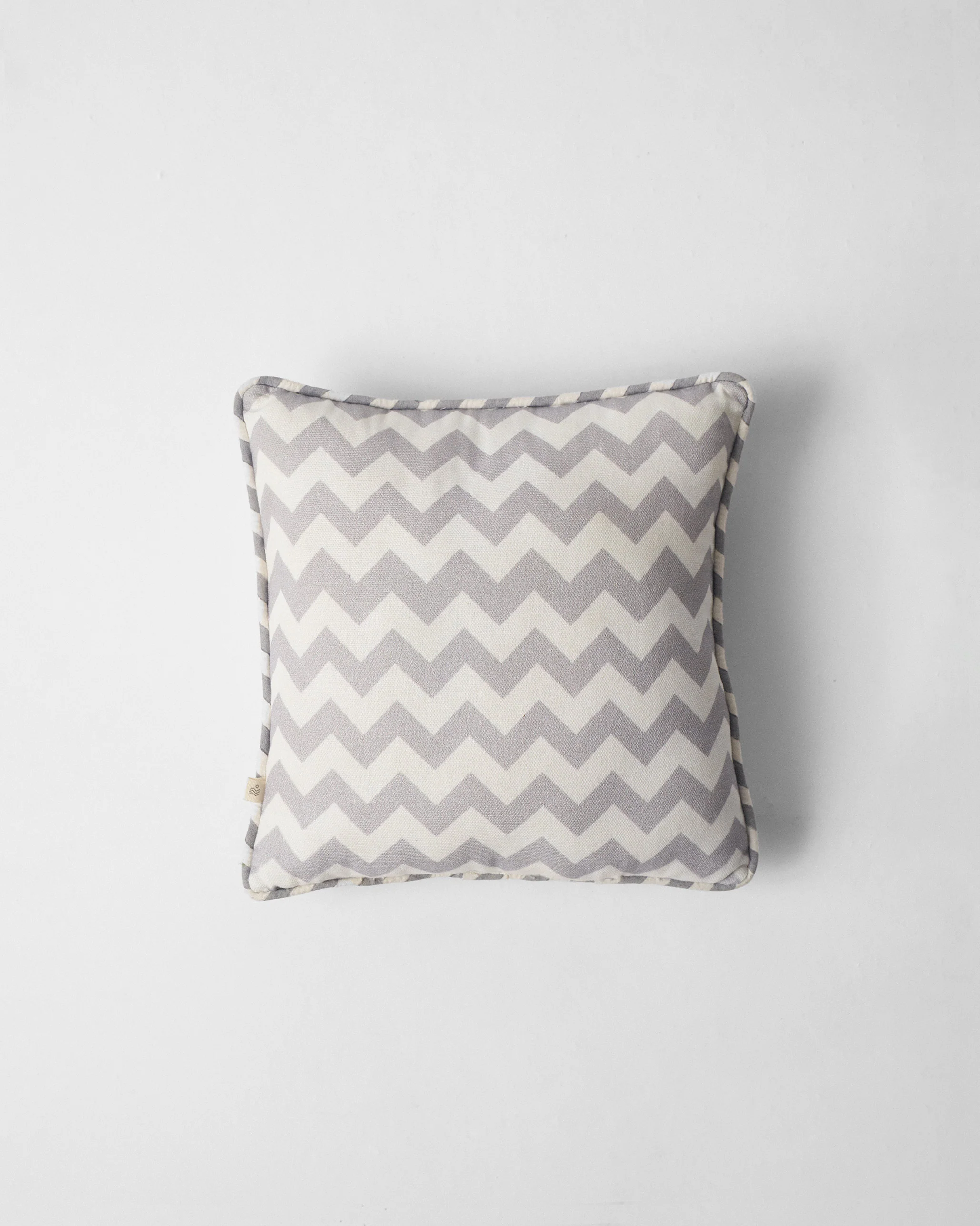 Chevron Lotus Car Cushion - White - Image 4
