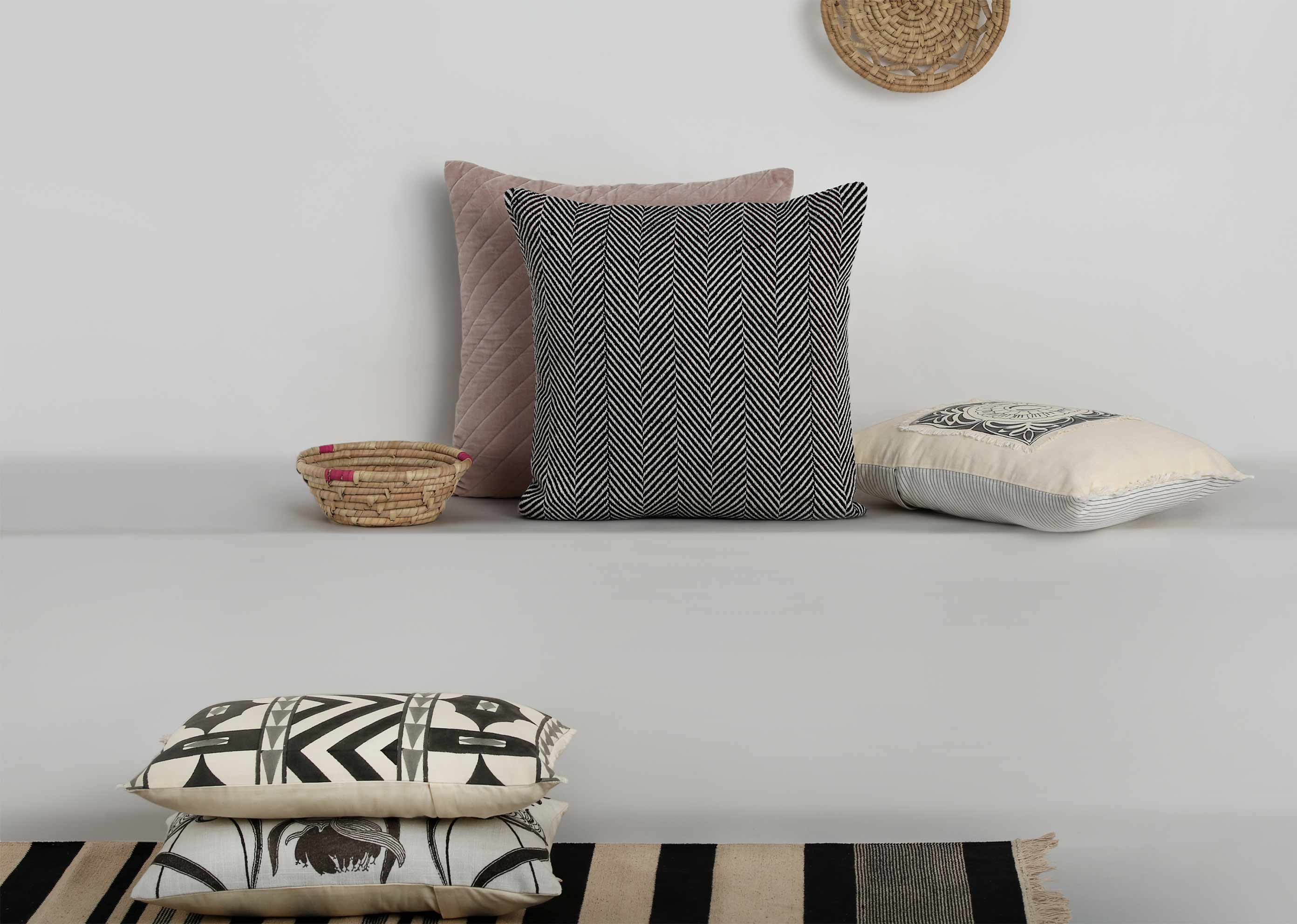 Chevron Textured Cushion Cover - Image 3