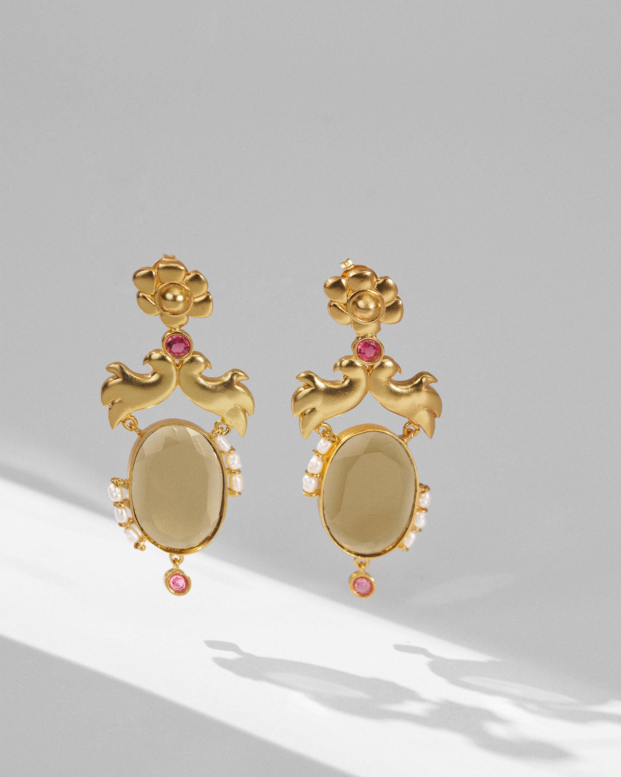 Chidiya Earrings - Gold - Image 3
