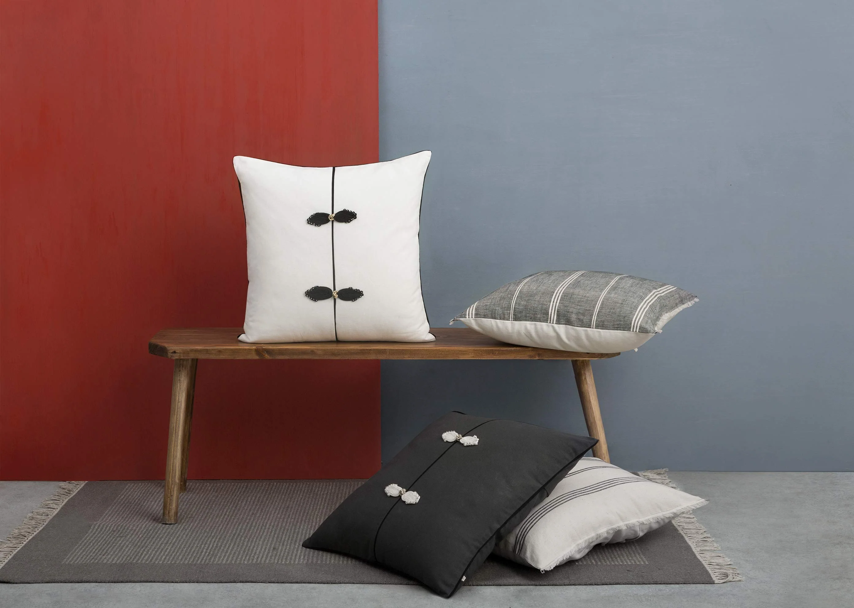 Chinese Knot Cushion Cover - Ivory - Image 3