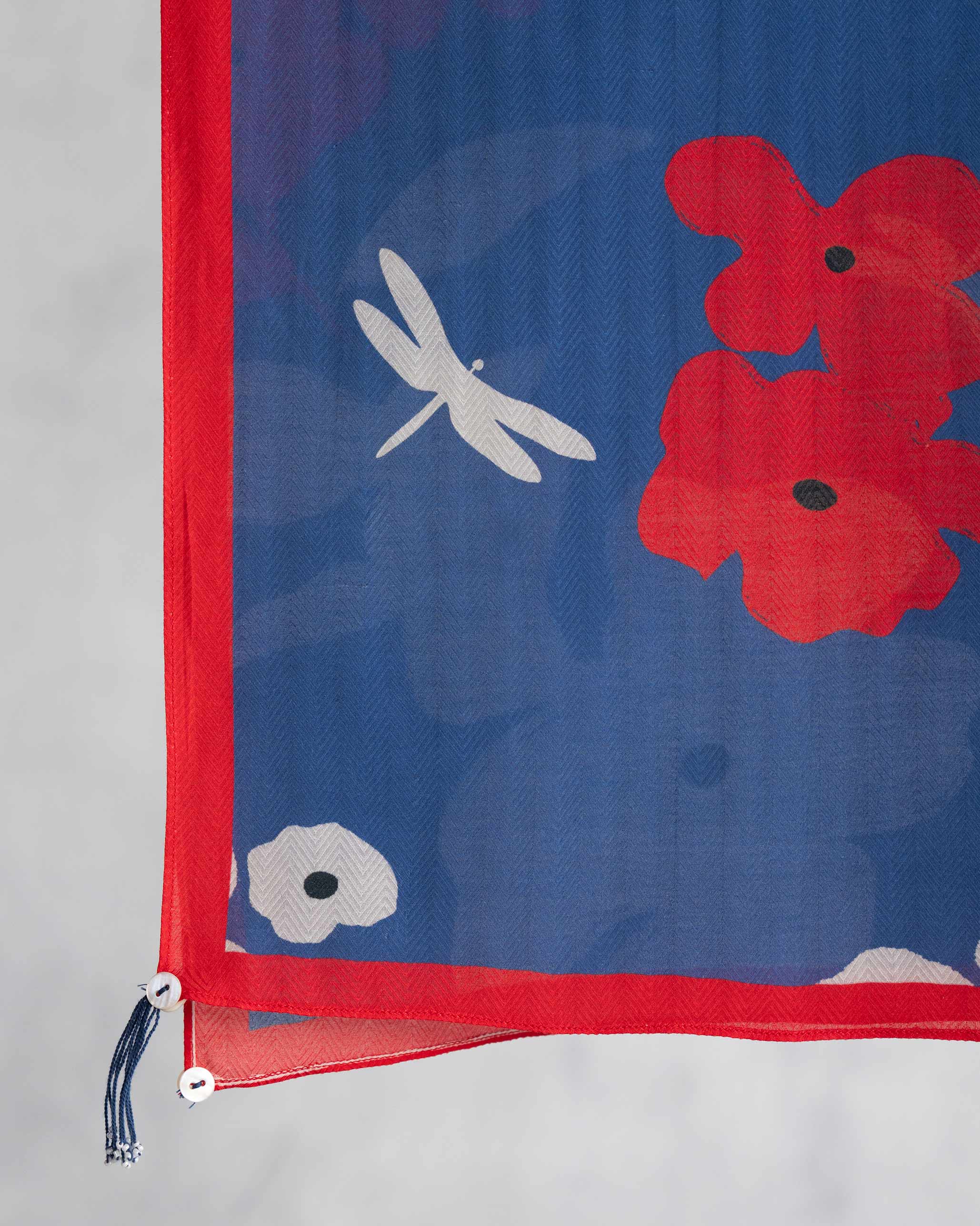 Christy Scarf - Blue & Grey - Image 2