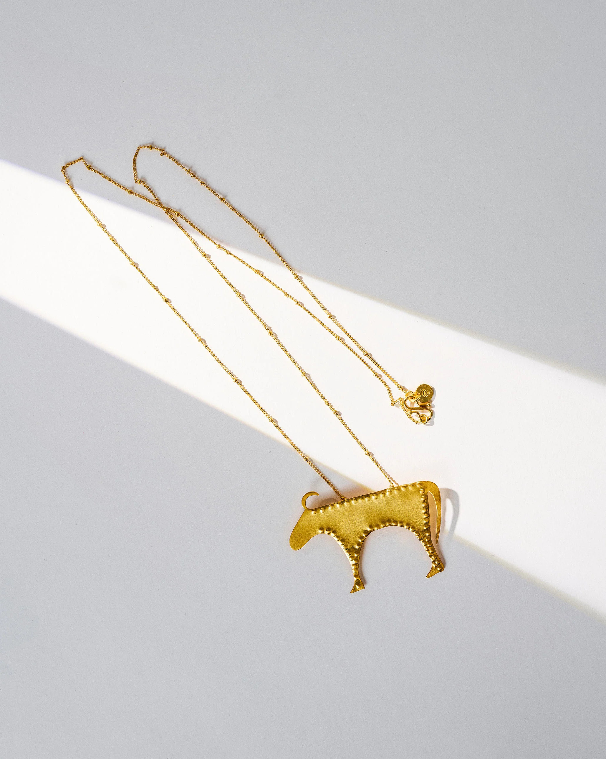 Chunky Bull Necklace - Gold - Image 6