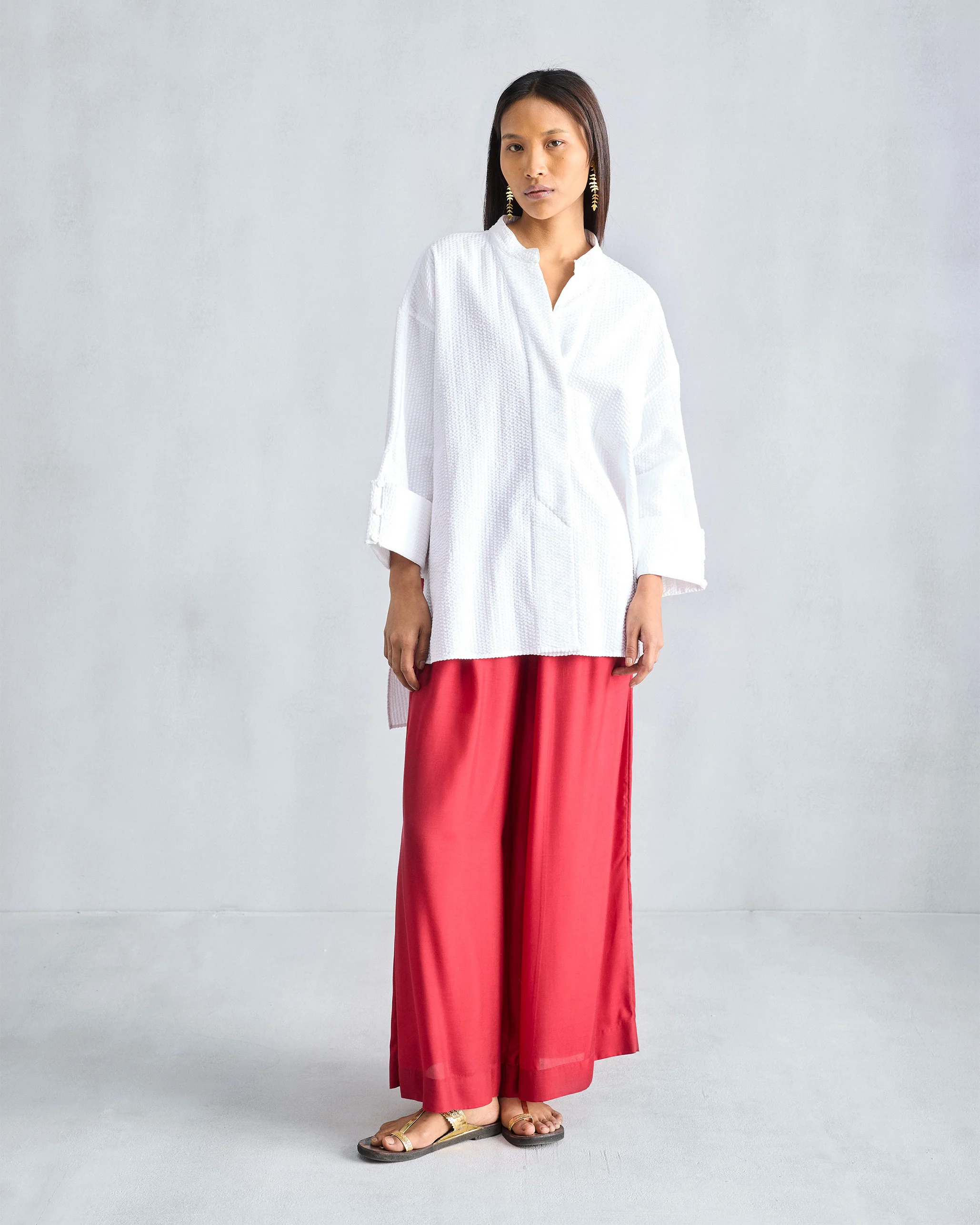 Cirrus Shirt - White Seersucker - Image 6