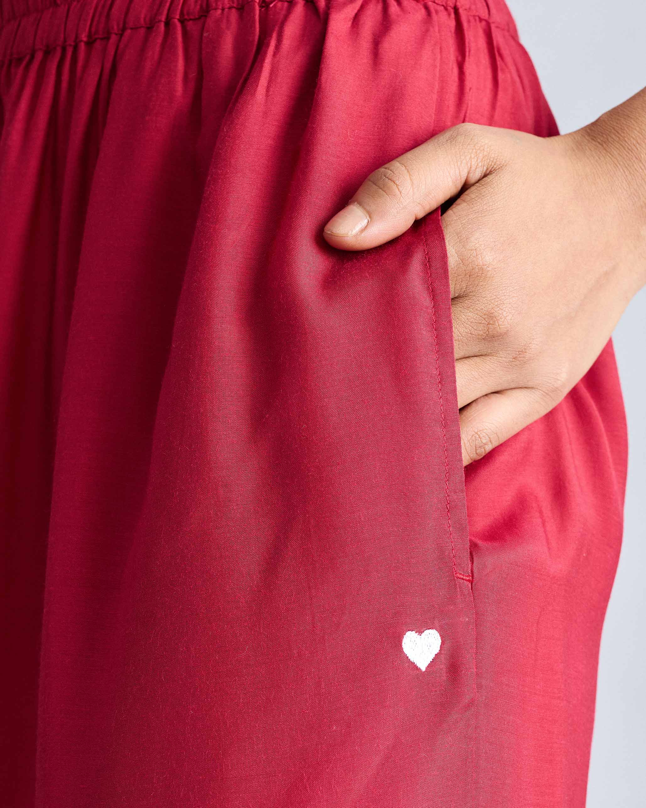 Classic Pyjama - Red - Image 3