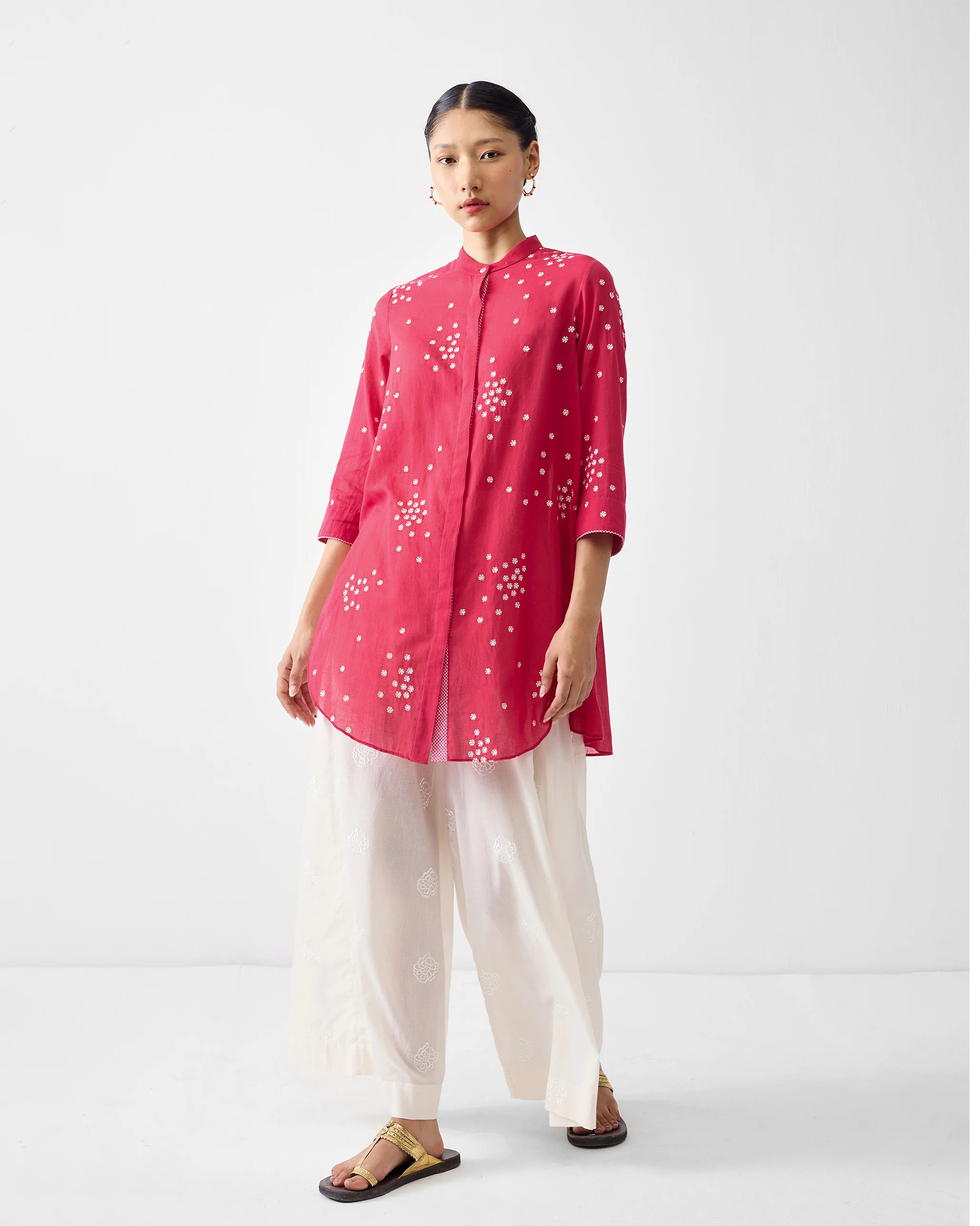 Classic Pyjamas - Ivory Embroidered - Image 5