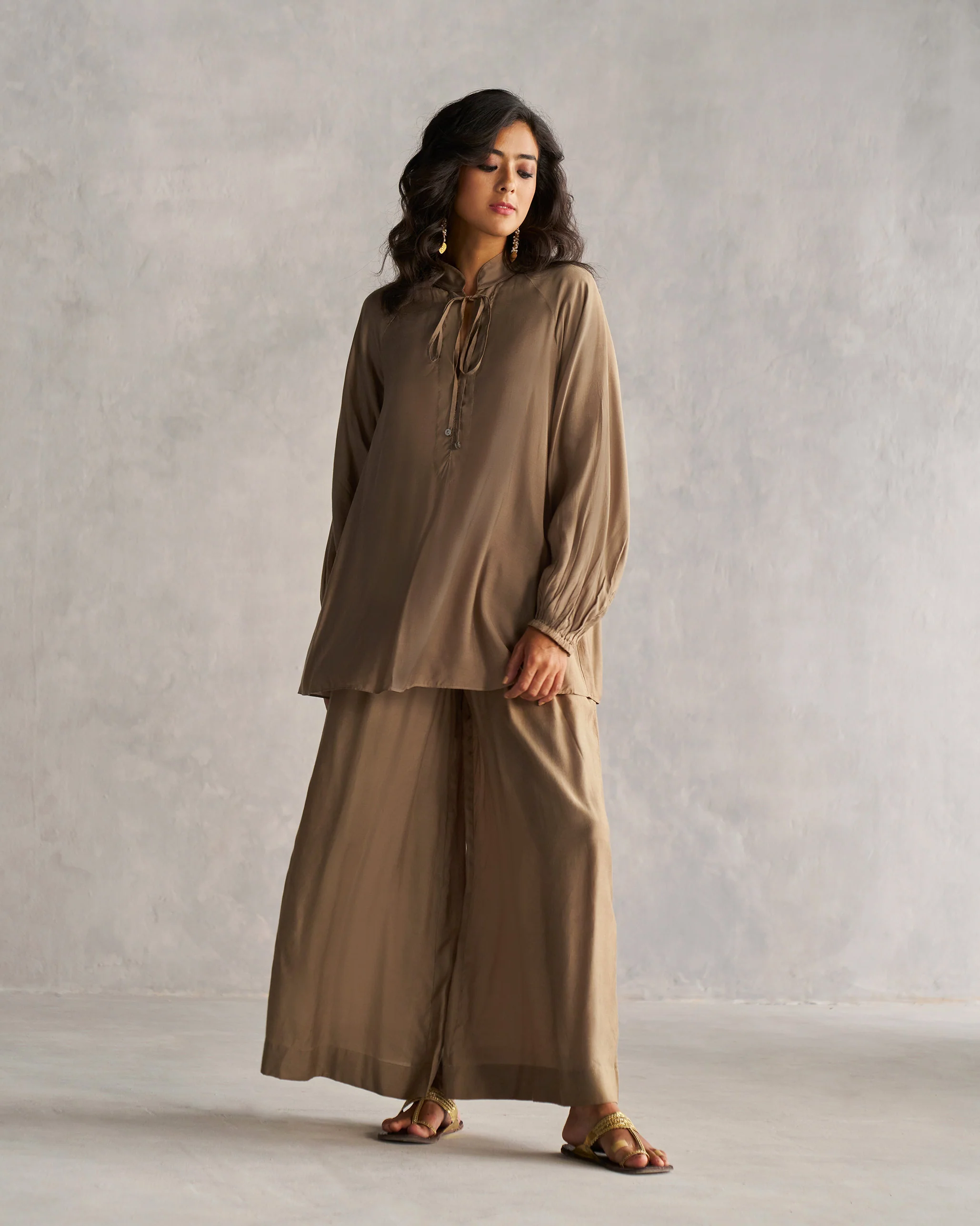 Basic Pyjamas - Oak Brown & Gold - Image 4