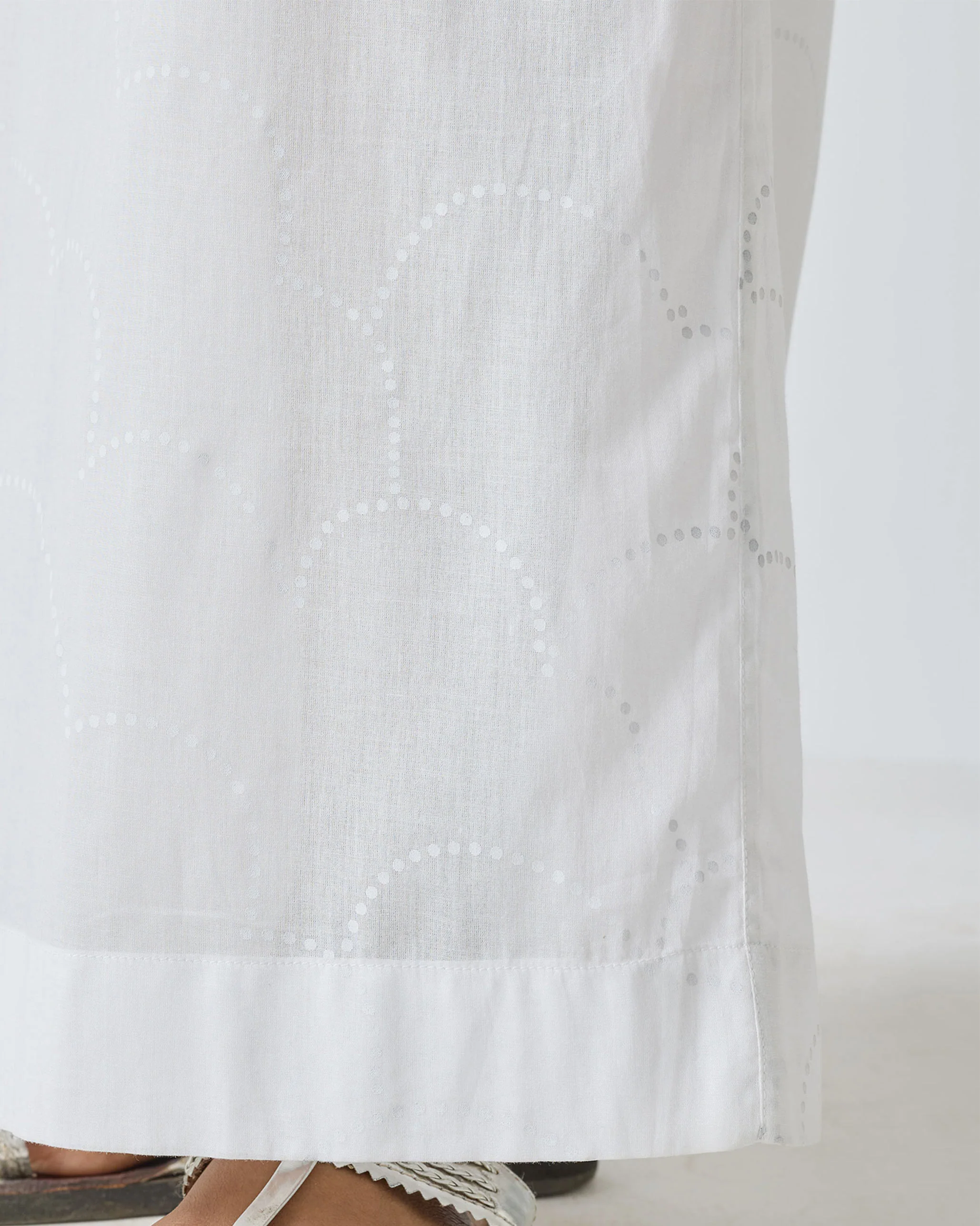 Classic Pyjamas - White Print - Image 2